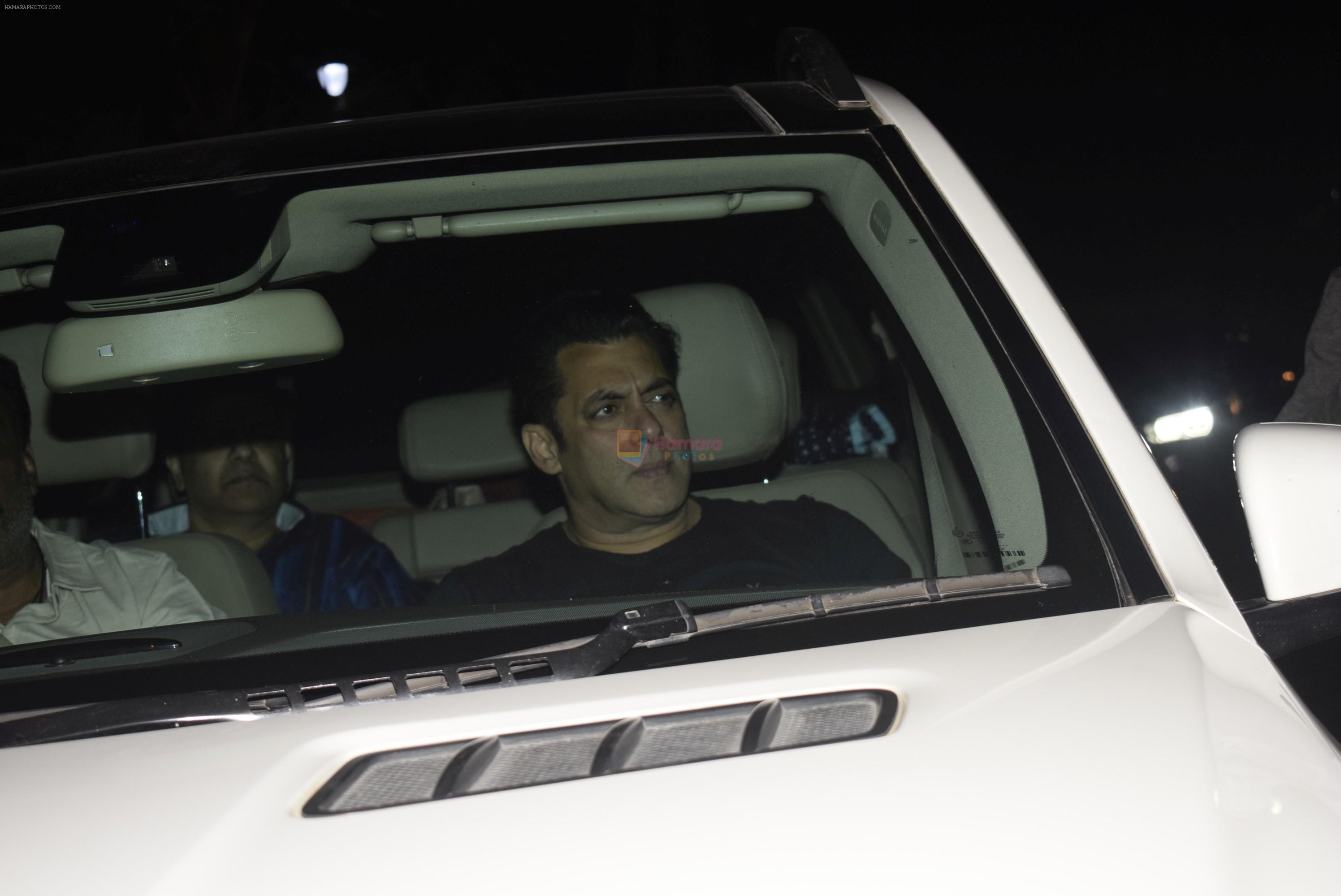 Salman Khan at Bobby Deol's birthday party at his home in juhu on 27th Jan 2019
