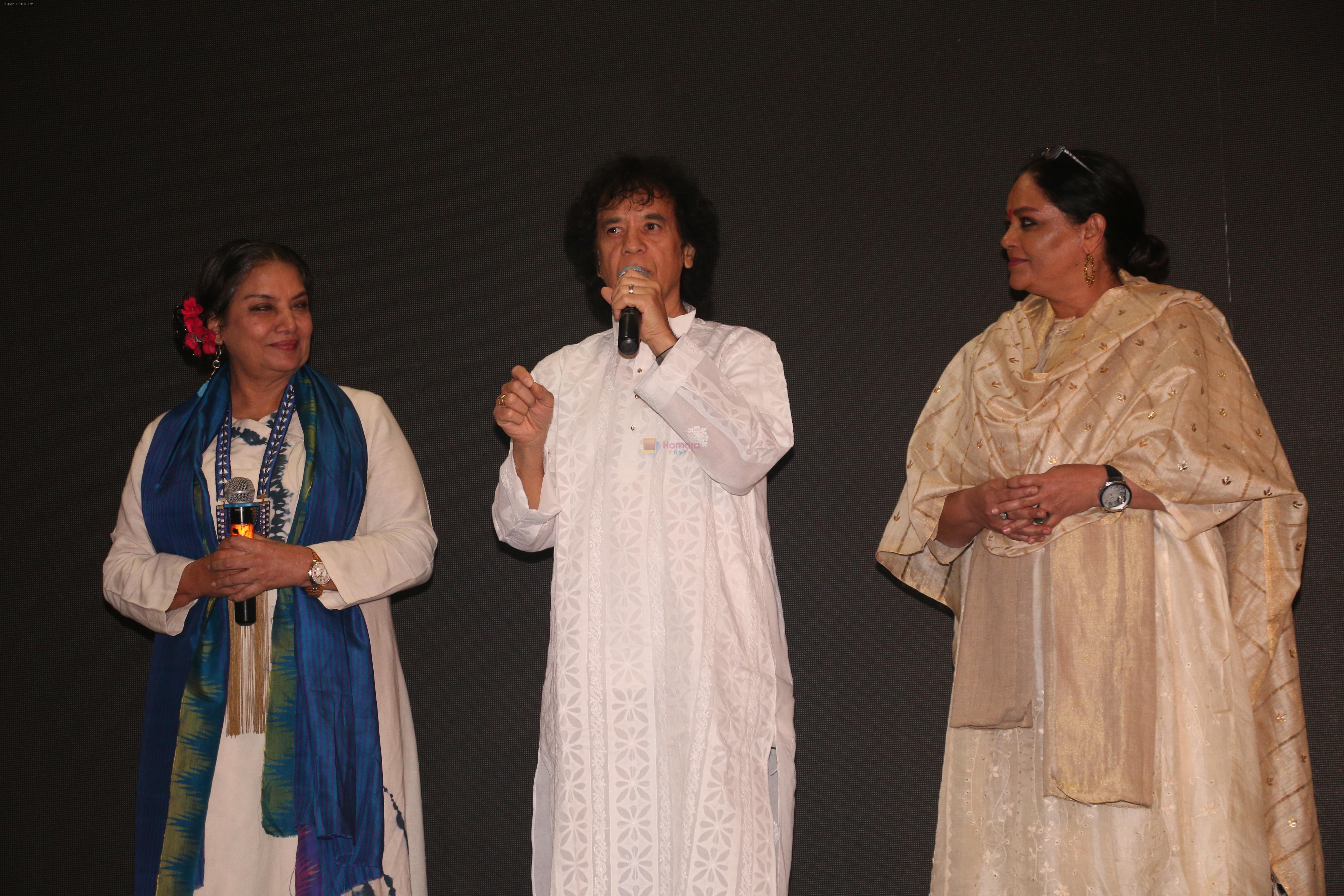 Shabana Azmi,Tanvi Azmi, Zakir Hussain at the Launch Of Special Edition Of Kaifi Azmi Fountain Pens at India Pen Show In Nehru Centre on 1st Feb 2019