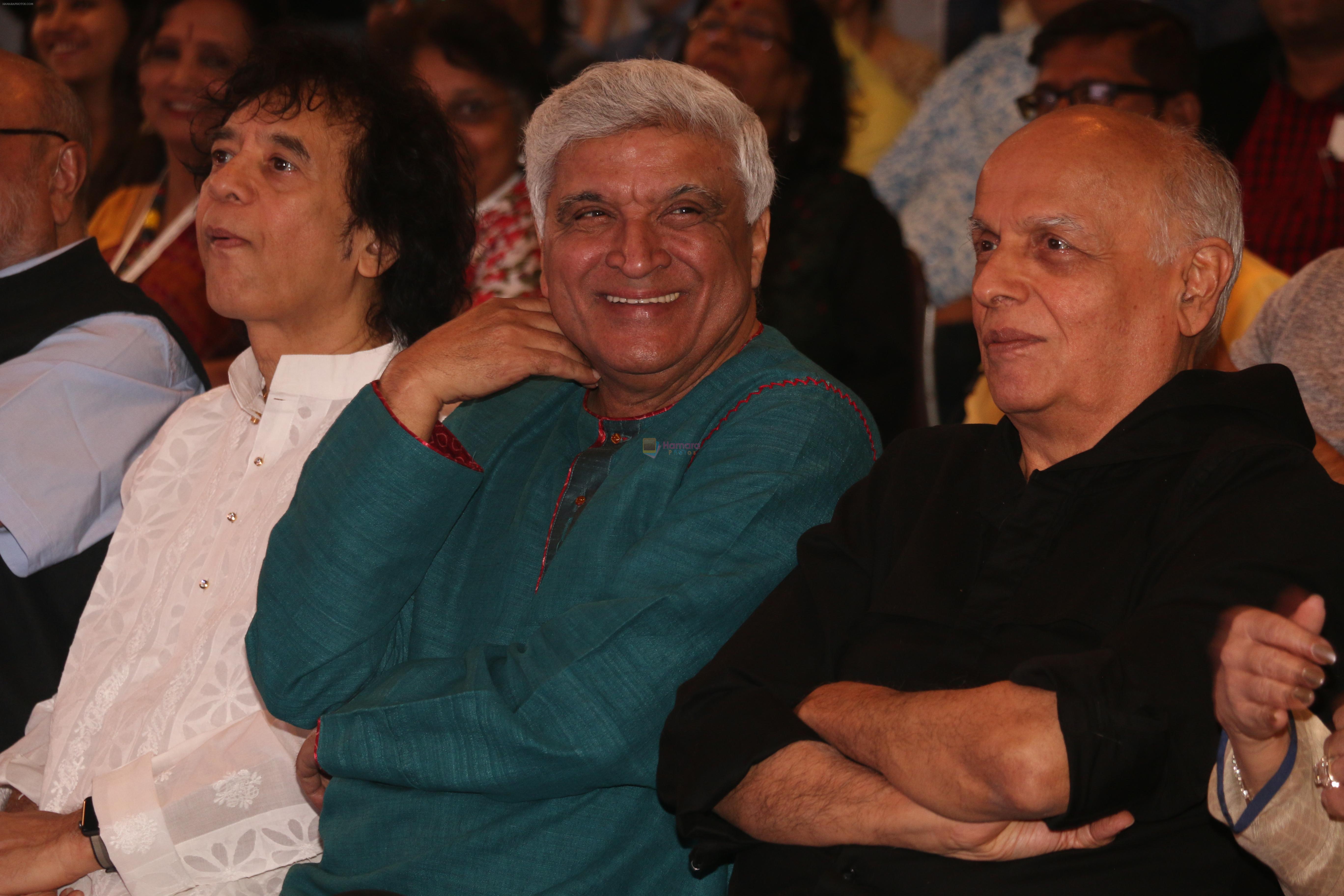 Javed AKhtar, Mahesh Bhatt, Zakir Hussain at the Launch Of Special Edition Of Kaifi Azmi Fountain Pens at India Pen Show In Nehru Centre on 1st Feb 2019