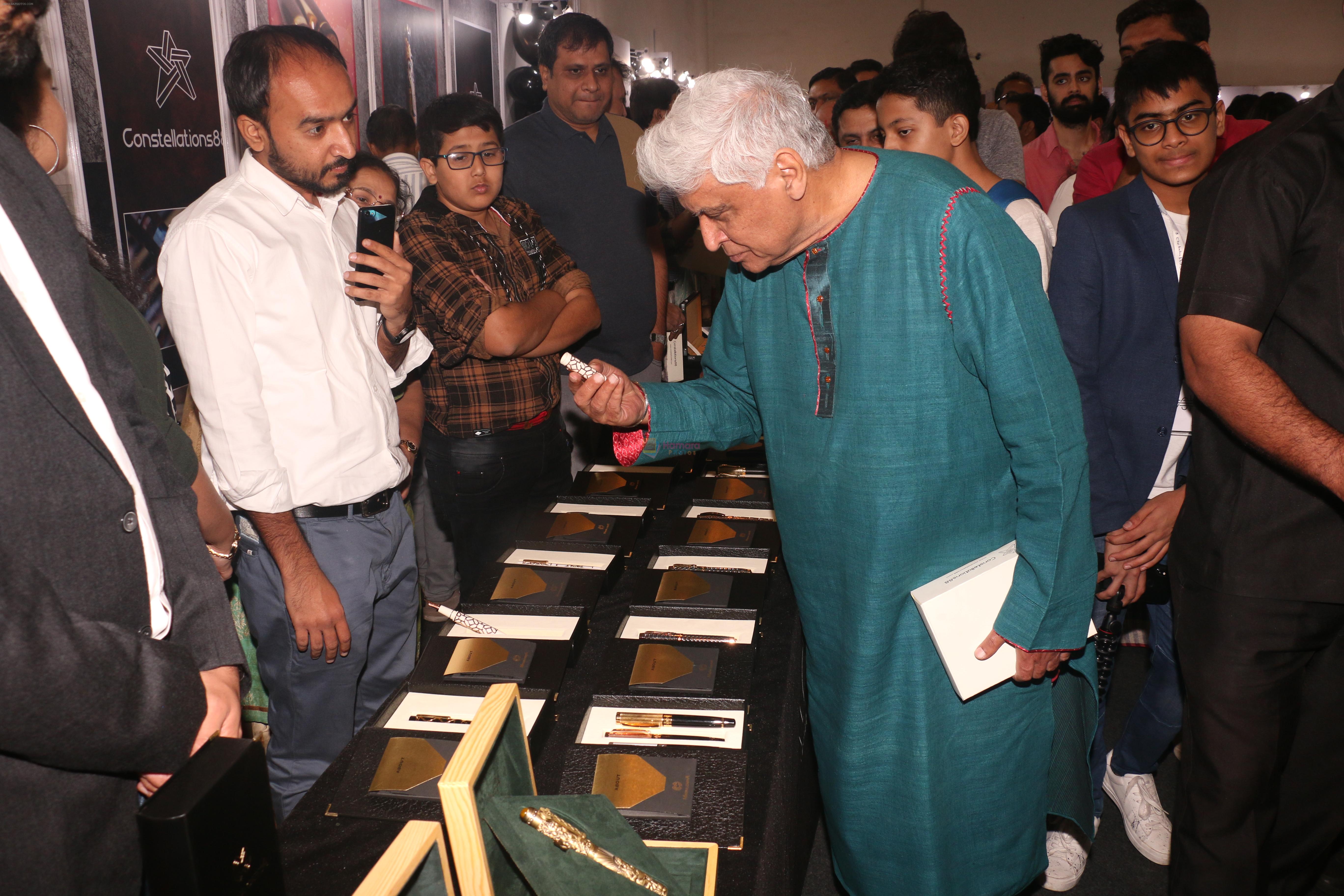 Javed AKhtar at the Launch Of Special Edition Of Kaifi Azmi Fountain Pens at India Pen Show In Nehru Centre on 1st Feb 2019