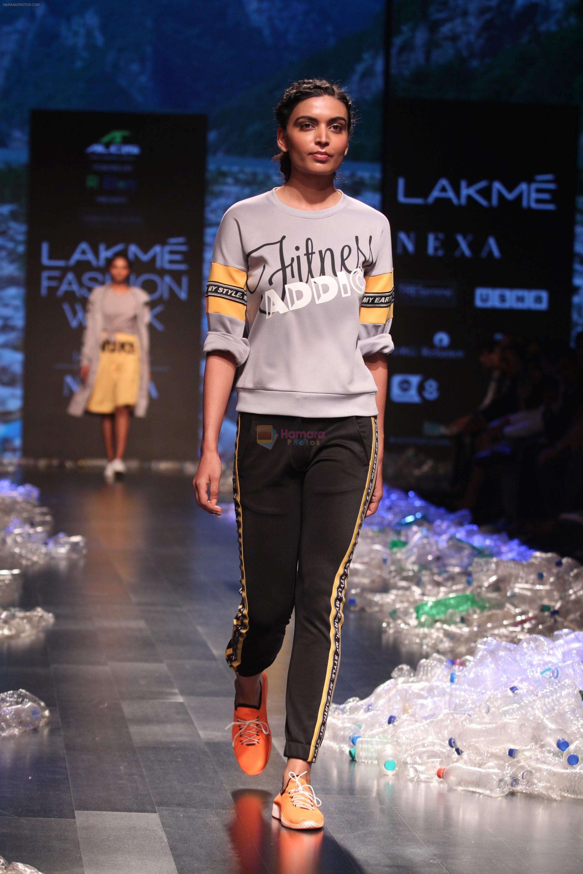 Model walk the ramp for Narendra Kumar at Lakme Fashion Week 2019  on 3rd Feb 2019