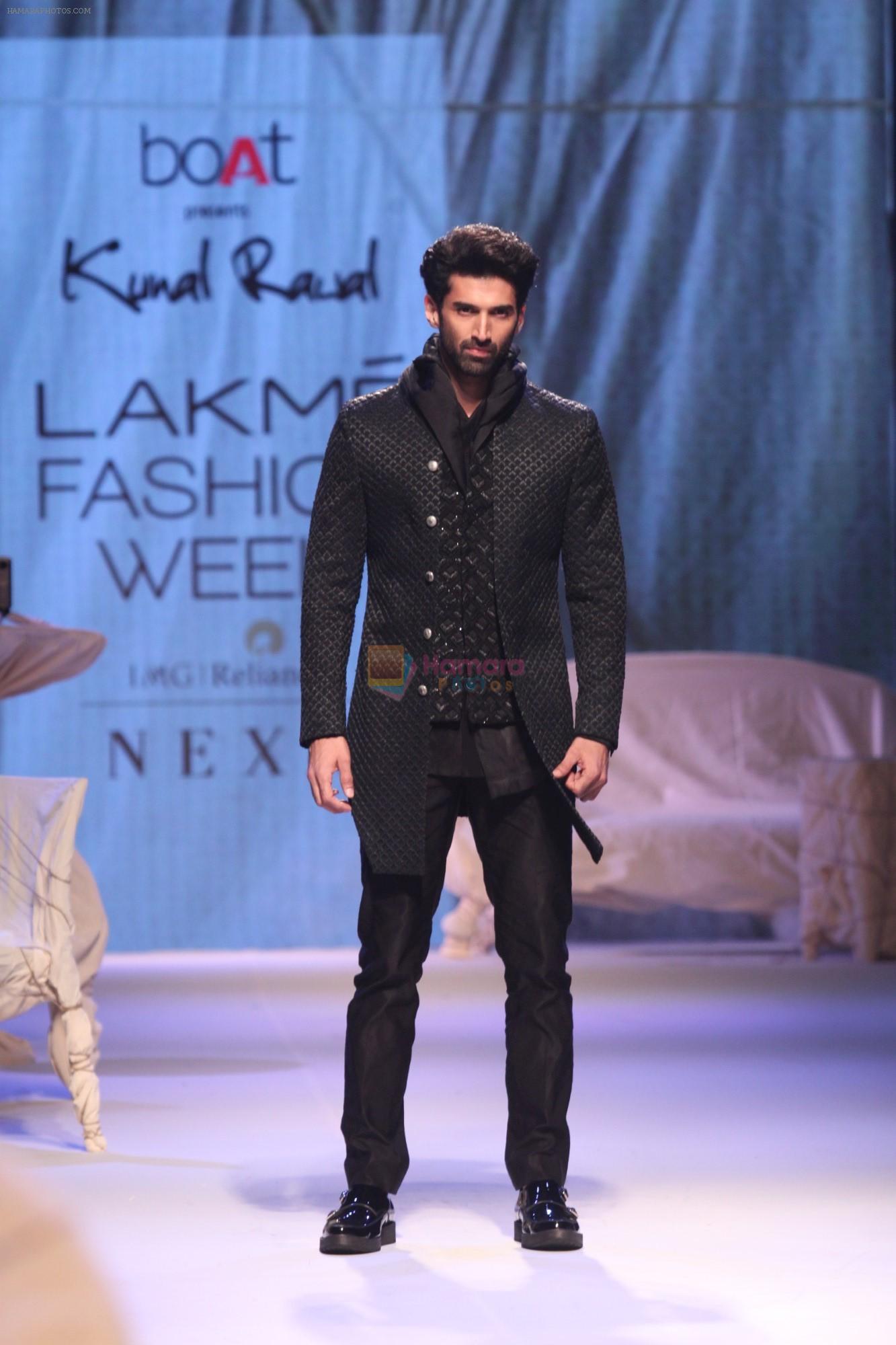 Aditya Roy Kapoor walk the ramp for Kunal Rawal at Lakme Fashion Week 2019  on 3rd Feb 2019