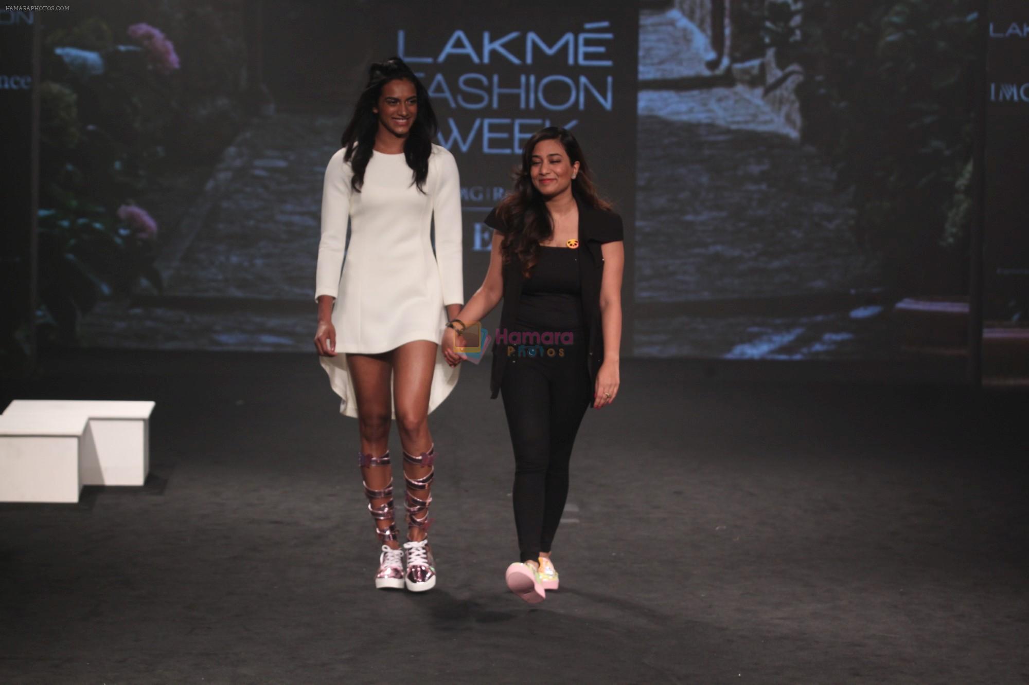 PV Sindhu walk the Ramp on Day 5 at Lakme Fashion Week 2019 on 3rd Feb 2019