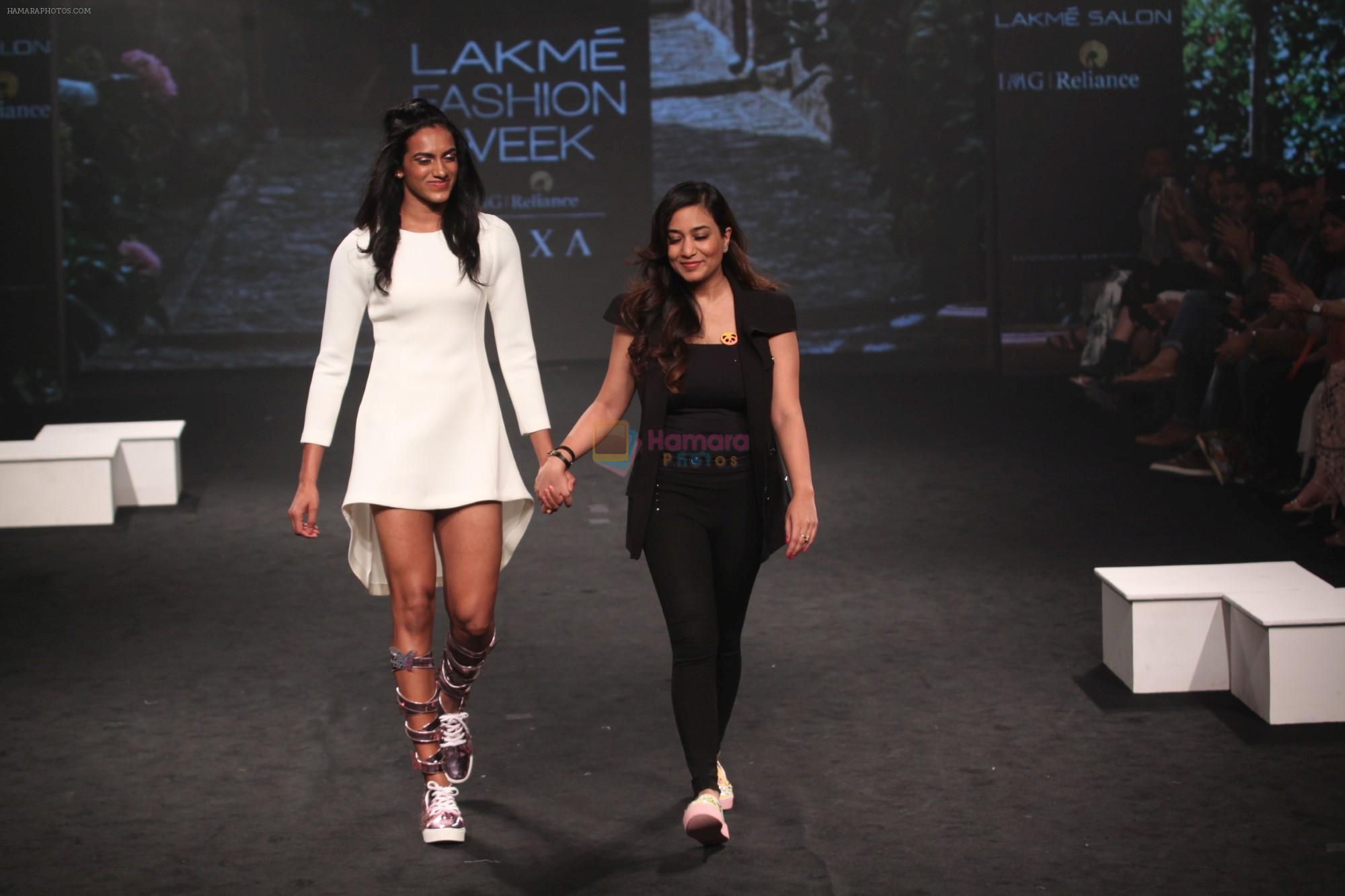 PV Sindhu walk the Ramp on Day 5 at Lakme Fashion Week 2019 on 3rd Feb 2019