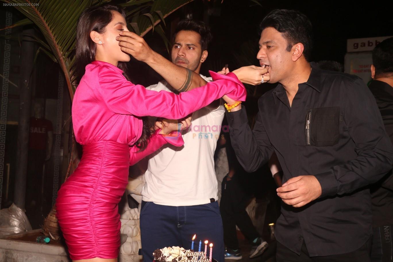 Nora Fatehi, Varun Dhawan, Bhushan Kumar at Nora Fatehi's birthday party in bandra on 5th Feb 2019