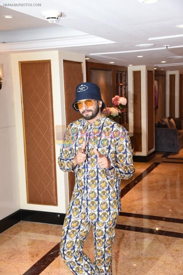 Ranveer Singh spotted at the interviews of Gully boy on 6th Feb 2019