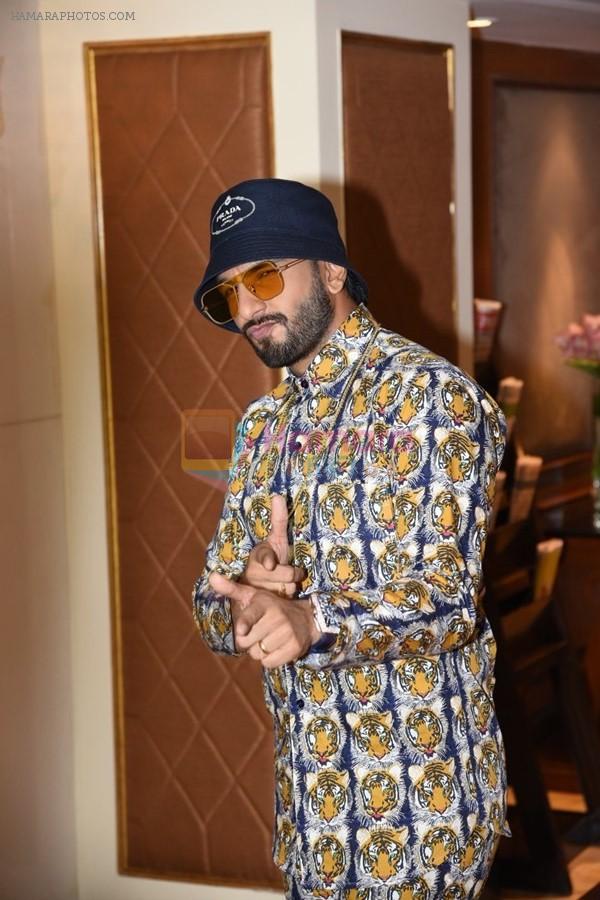 Ranveer Singh spotted at the interviews of Gully boy on 6th Feb 2019