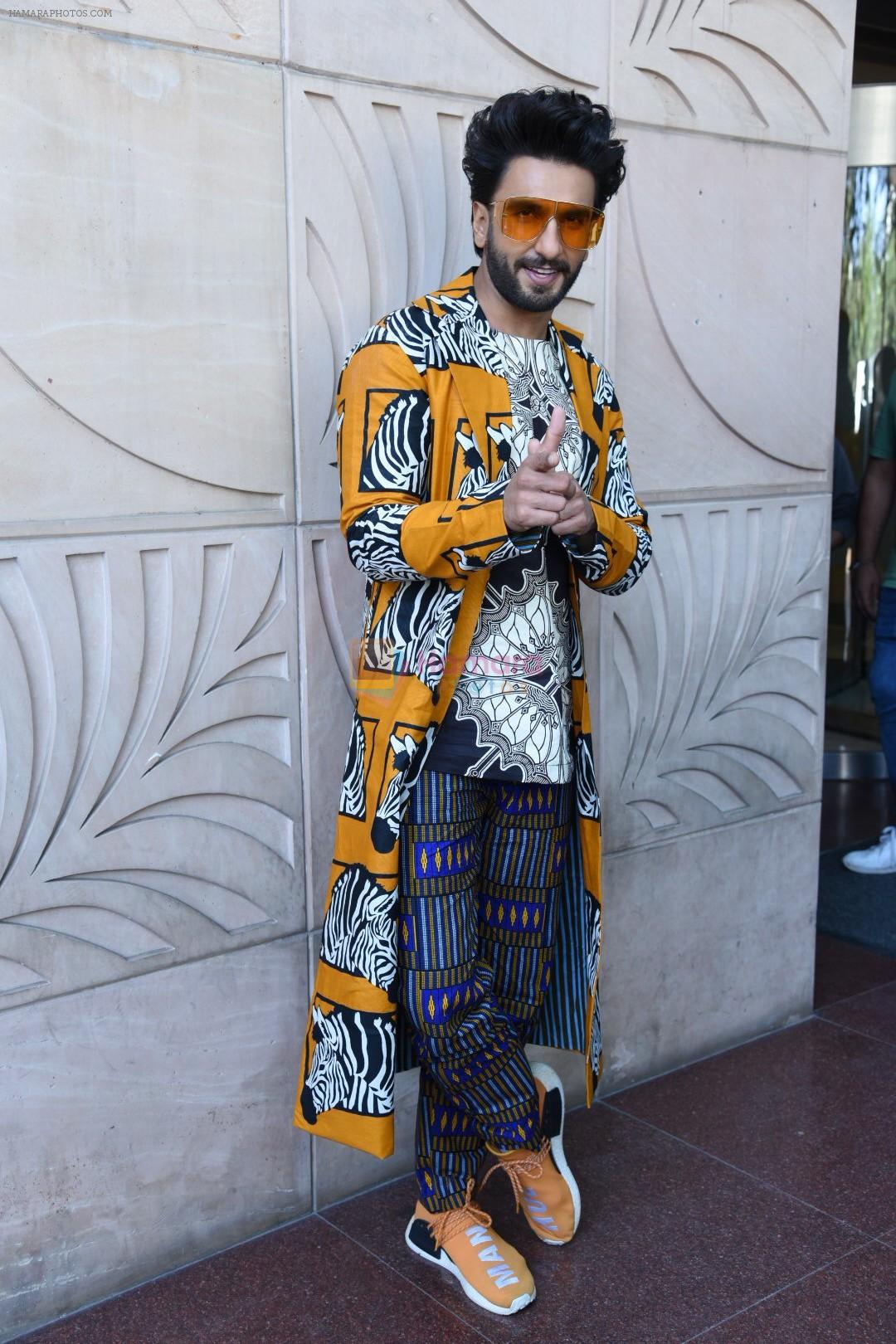 Ranveer Singh at the promotion of film Gully Boy on 7th Feb 2019