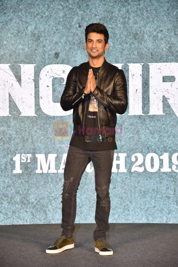 Sushant Singh Rajput at the Prees Conference Of Introducing World Of Sonchiriya on 8th Feb 2019