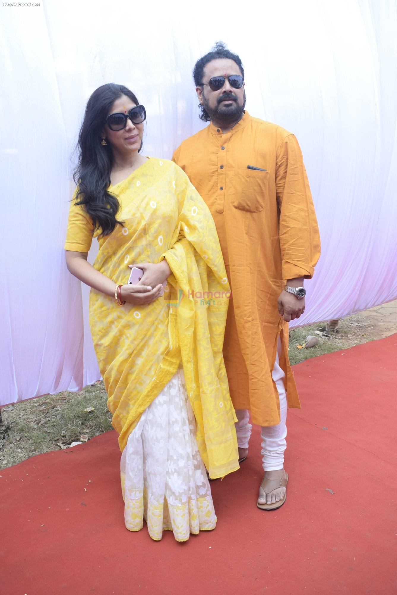 Sakshi Tanwar at Saraswati pujan at Anurag Basu's house in goregaon on 10th Feb 2019