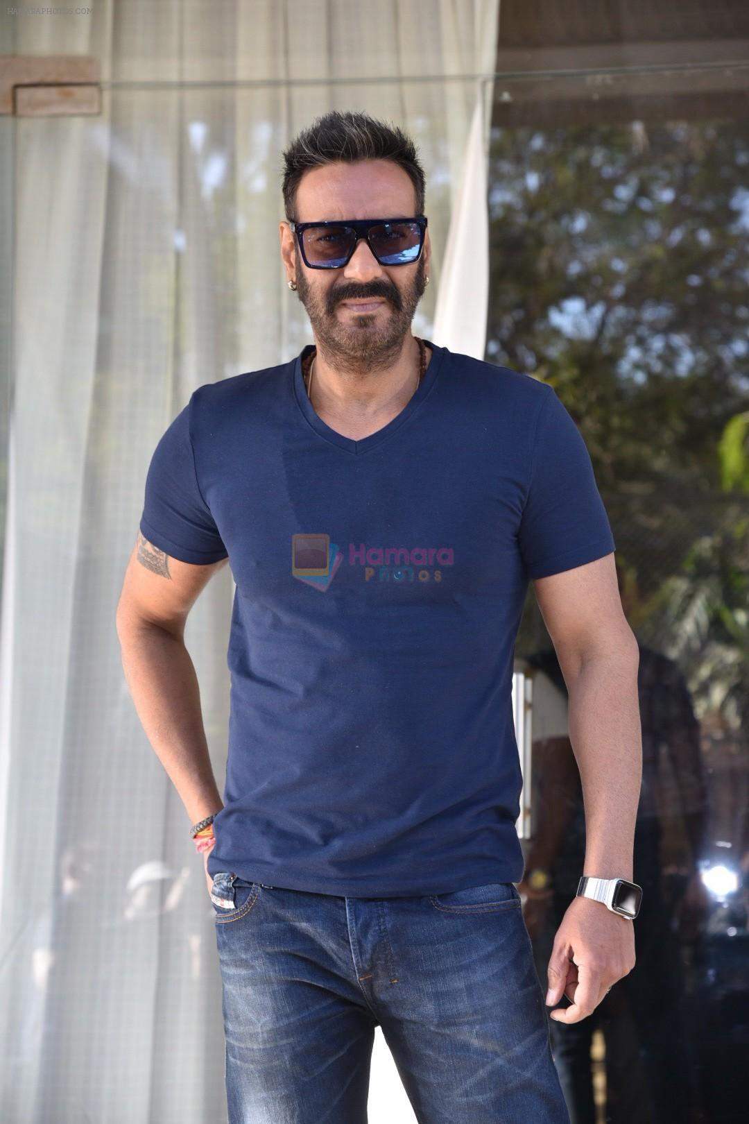 Ajay Devgan at the promotion of film Total Dhamaal on 8th Feb 2019
