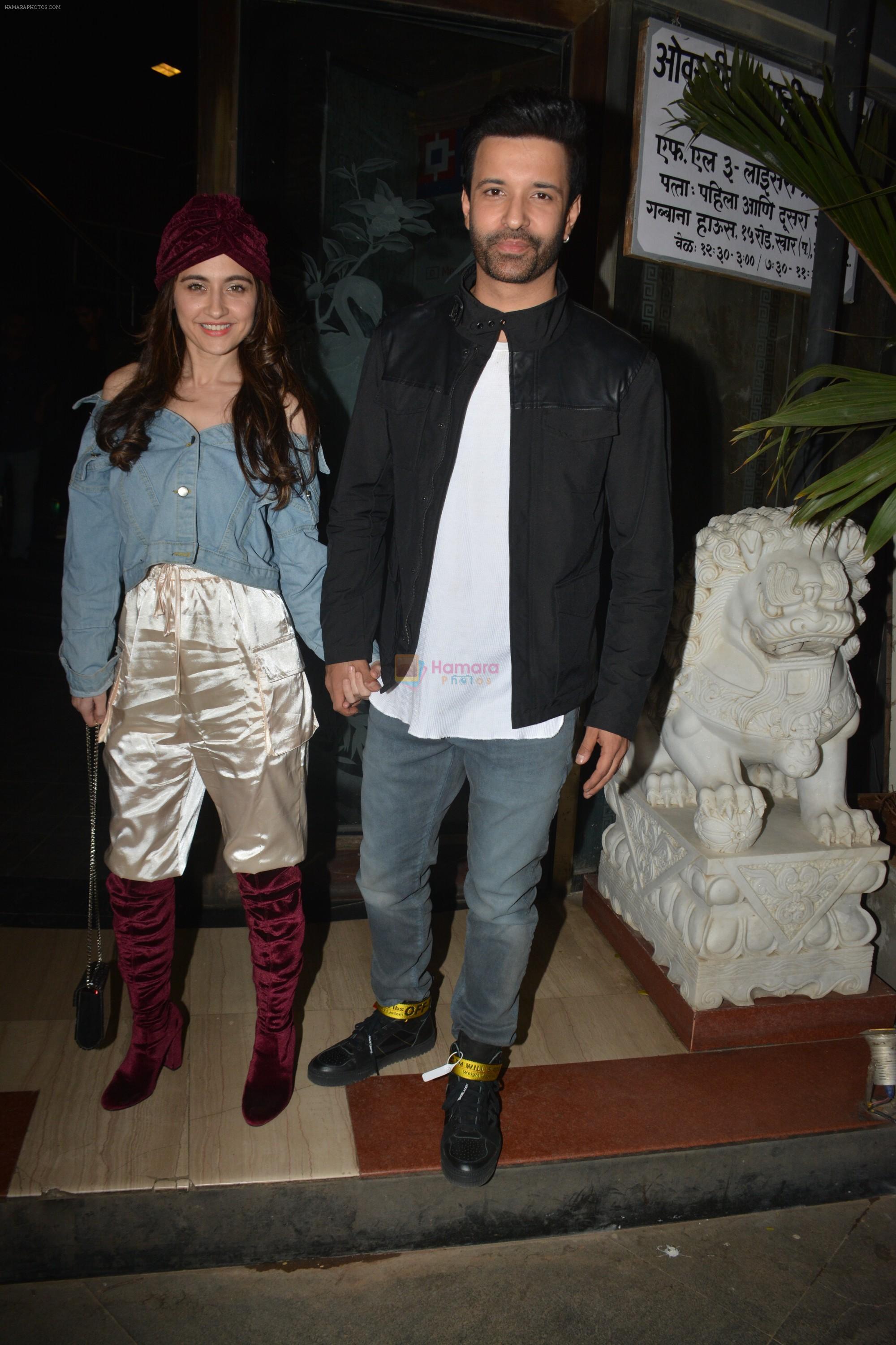 Sanjeeda Sheikh, Aamir Ali at Rohit Reddy & Anita Hassanandani's party for the launch of thier new single Teri Yaad at bandra on 8th Feb 2019