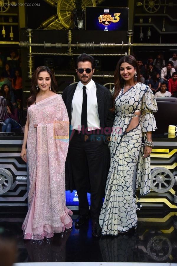 Anil Kapoor, Madhuri Dixit, Shilpa Shetty on sets of Super Dancer chapter 3 on 11th Feb 2019