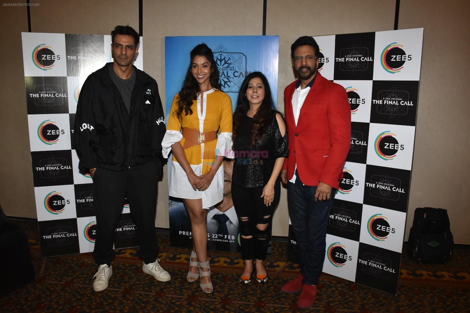 Arjun Rampal, Anupriya Goenka , Javed Jaffery For Final Call Webseries Promotion on 19th Feb 2019