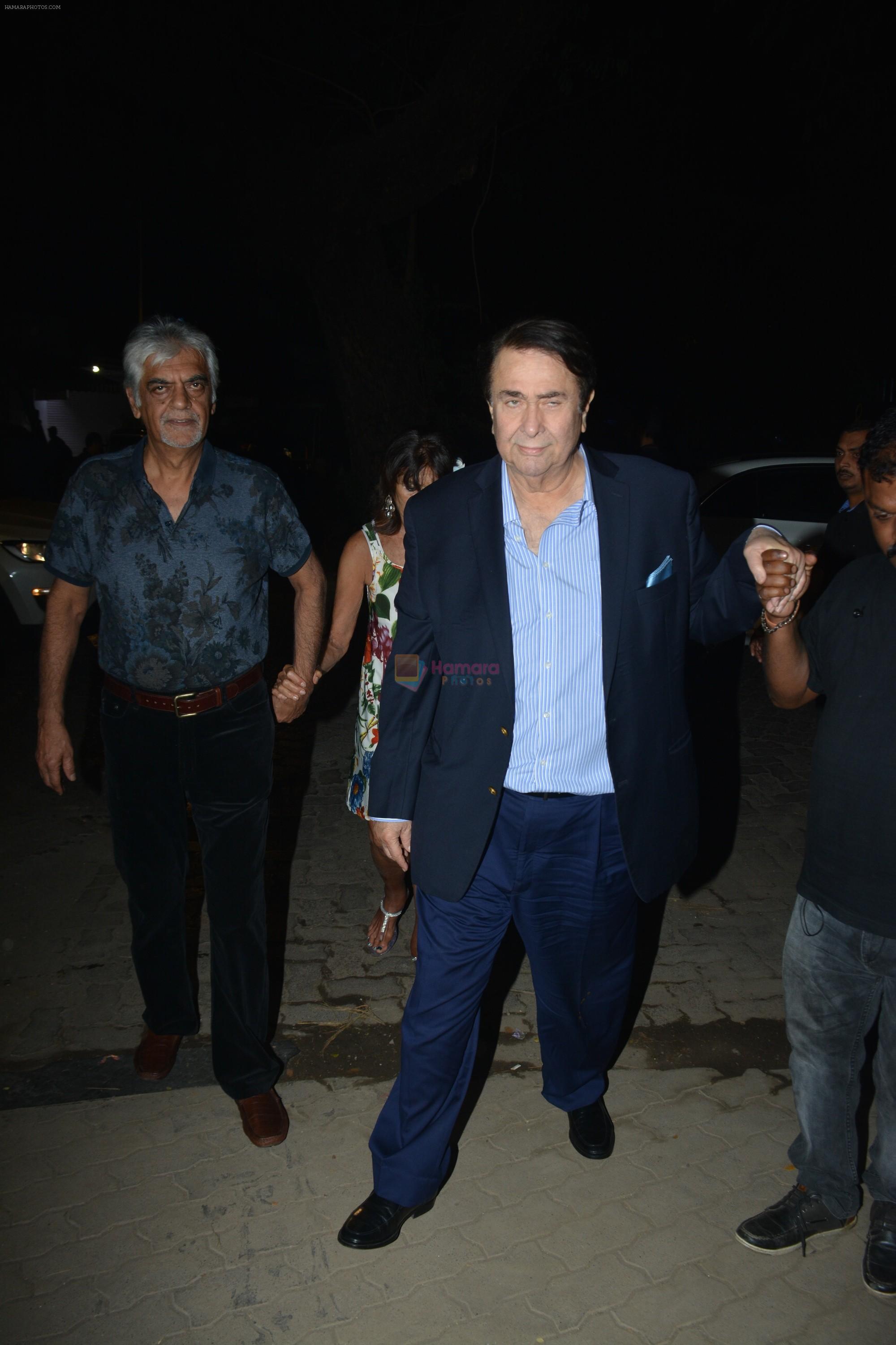 Randhir Kapoor spotted at ministry of crabs at bandra on 23rd Feb 2019