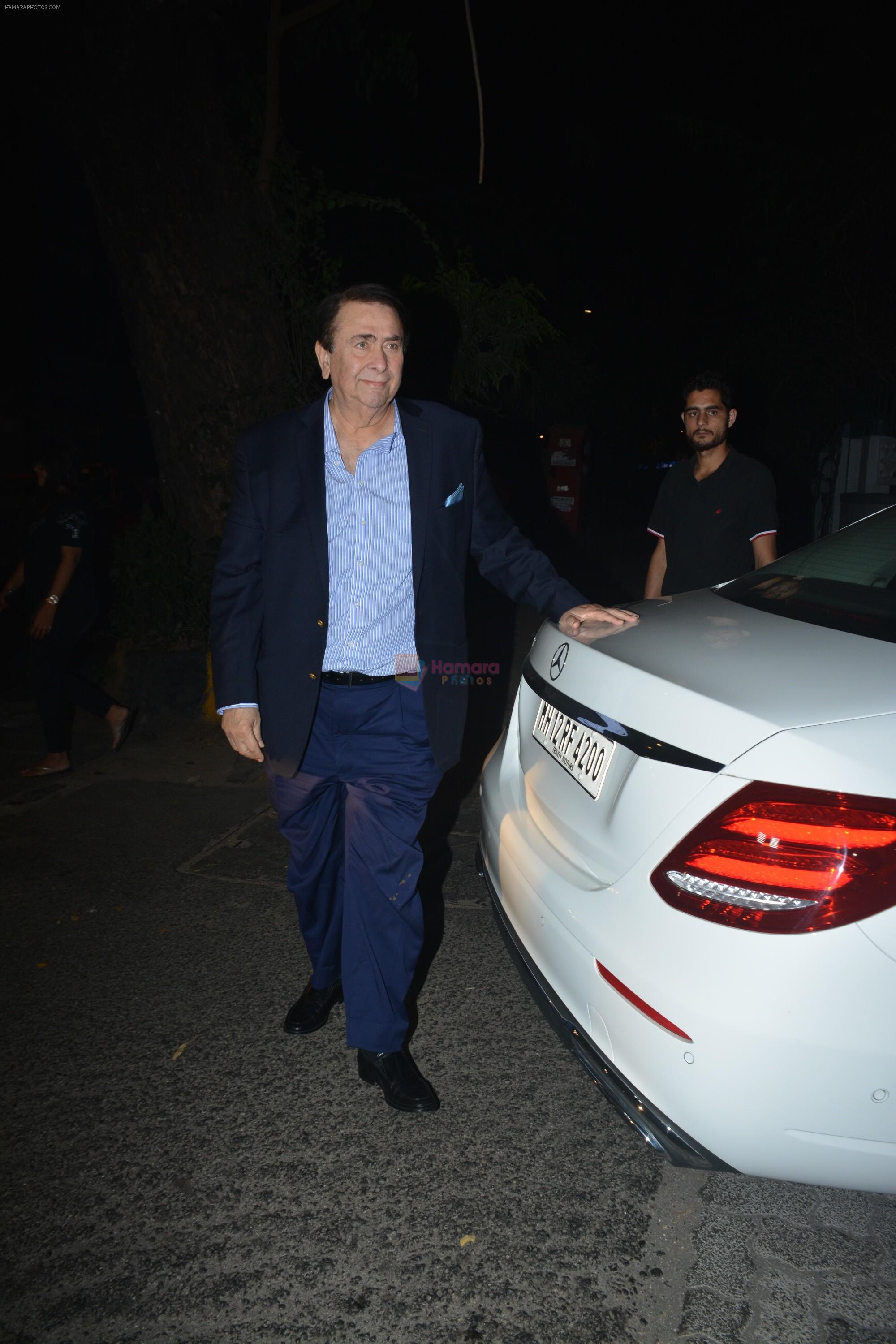 Randhir Kapoor spotted at ministry of crabs at bandra on 23rd Feb 2019