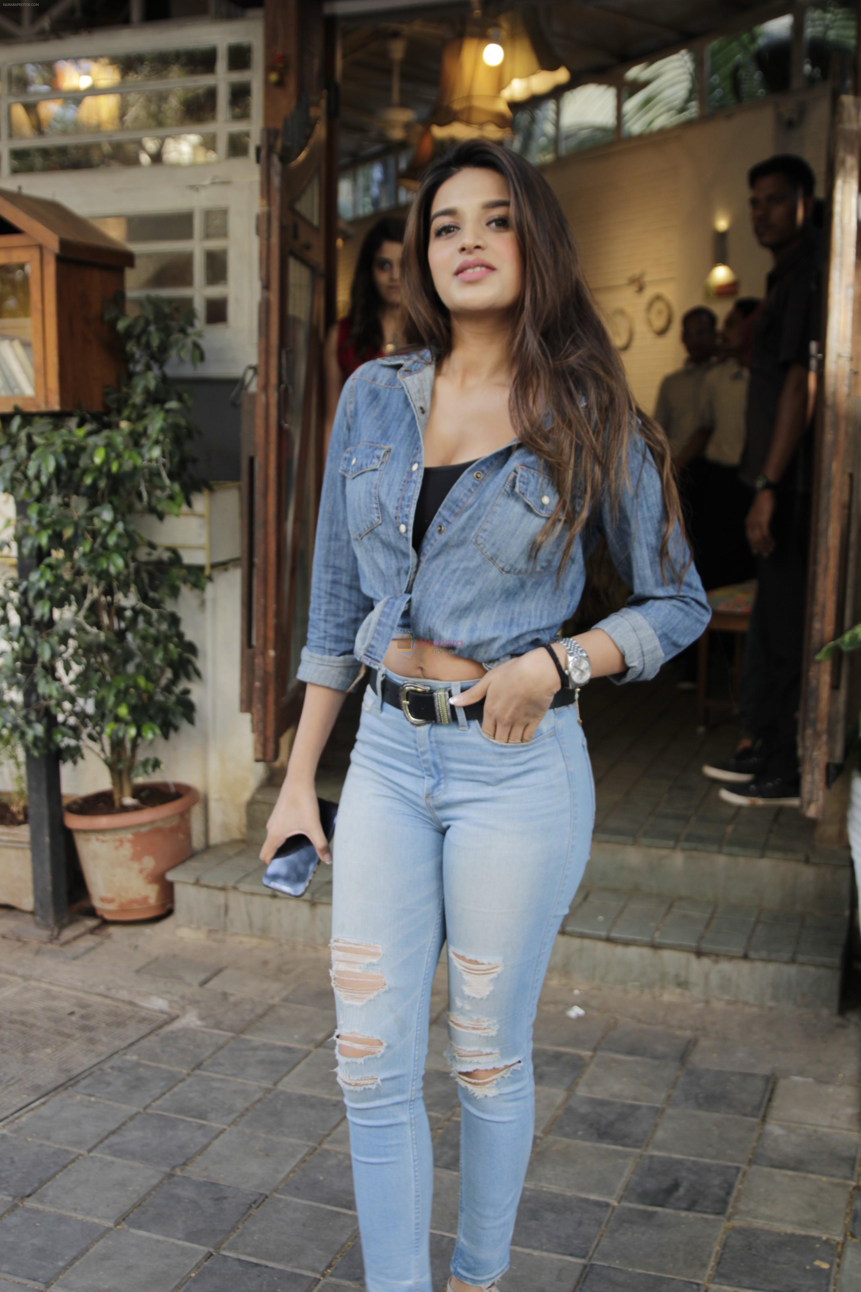 Nidhhi Agerwal spotted at fable juhu on 27th Feb 2019