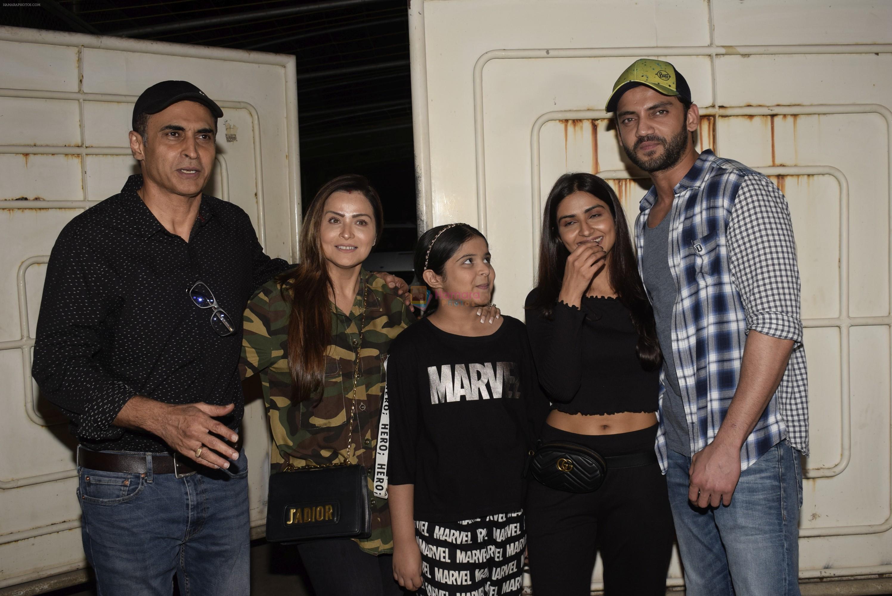 Pranutan Bahl, Zaheer Iqbal, Mohnish Bahl at the screening of film Notebook in Sunny Sound Juhu on 5th March 2019