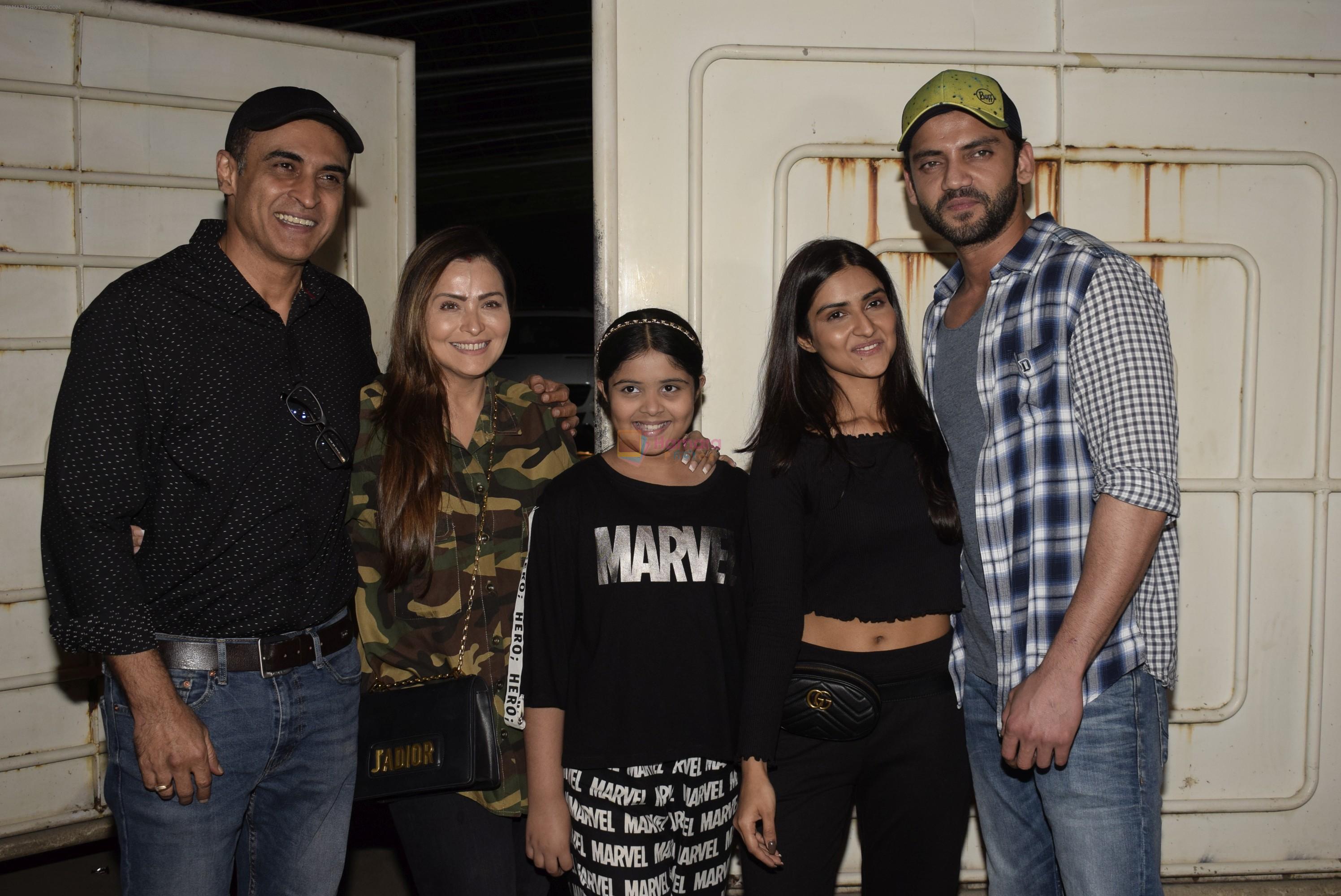 Pranutan Bahl, Zaheer Iqbal, Mohnish Bahl at the screening of film Notebook in Sunny Sound Juhu on 5th March 2019