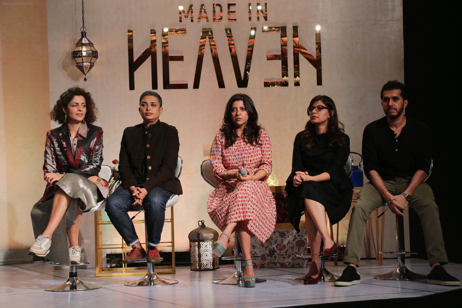 Zoya Akhtar, Ritesh Sidhwani, Reema Kagti, Alankrita Shrivastava  at the Launch of Amazon webseries Made in Heaven at jw marriott on 7th March 2019