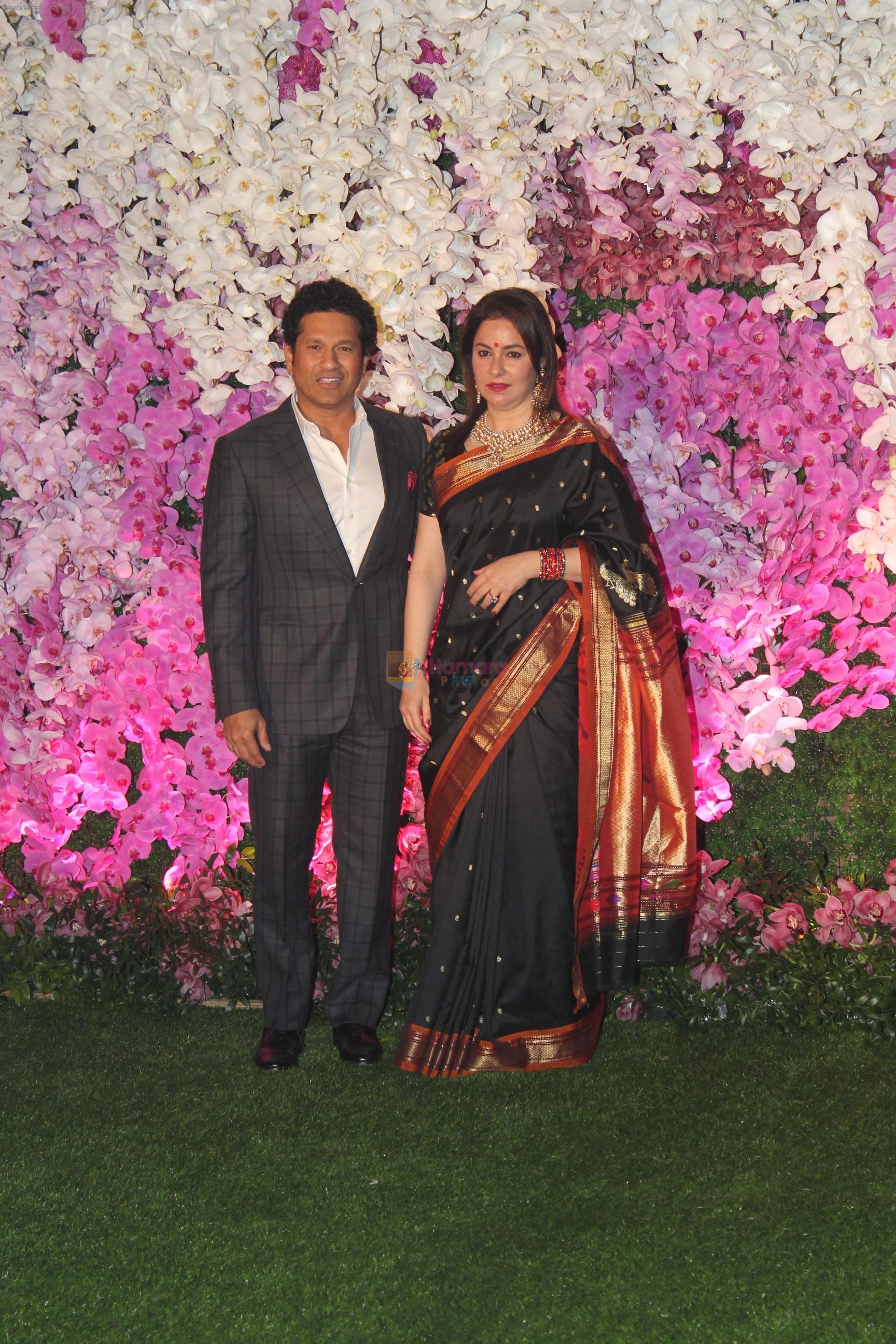 Sachin Tendulkar at Akash Ambani & Shloka Mehta wedding in Jio World Centre bkc on 10th March 2019