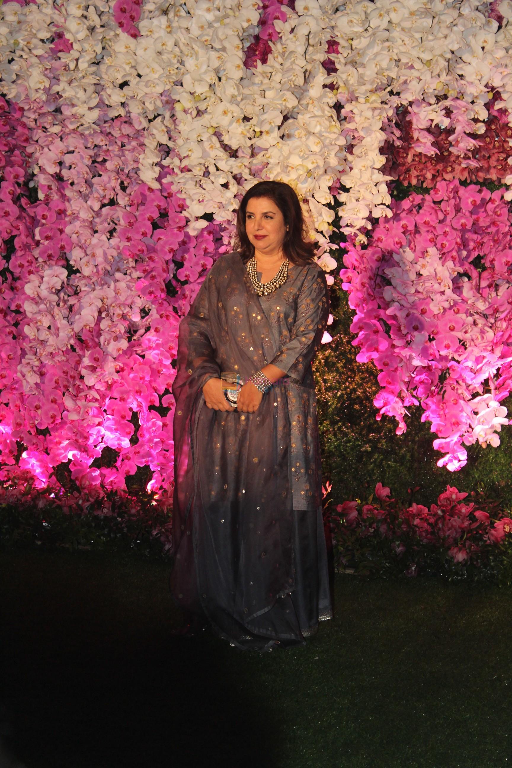 Farah Khan at Akash Ambani & Shloka Mehta wedding in Jio World Centre bkc on 10th March 2019