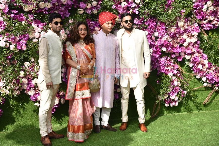 Anil Ambani, Tina Ambani at Akash Ambani & Shloka Mehta wedding in Jio World Centre bkc on 10th March 2019