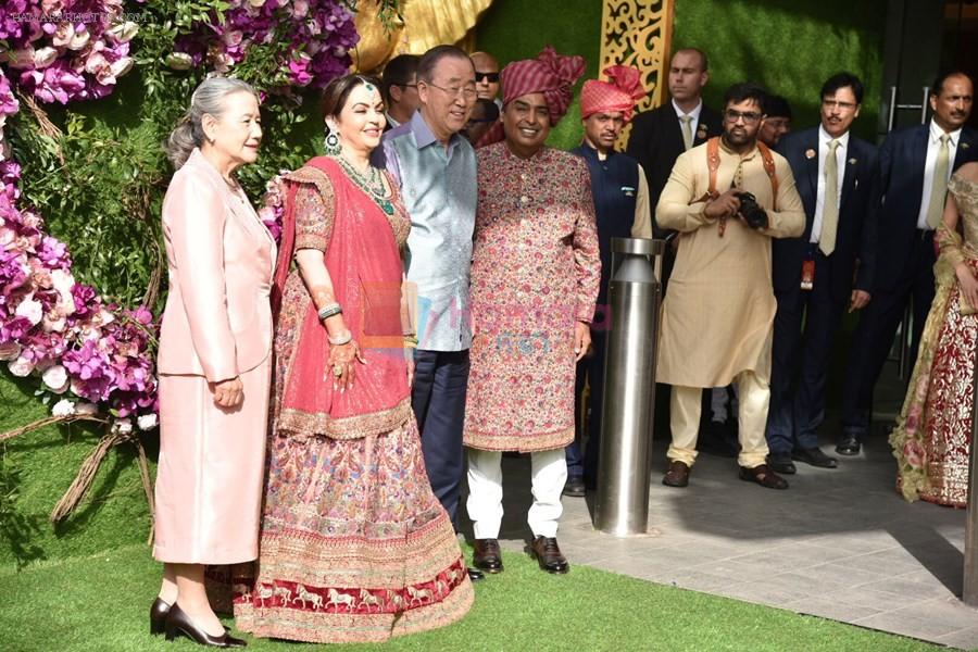 Nita Ambani, Mukesh Ambani at Akash Ambani & Shloka Mehta wedding in Jio World Centre bkc on 10th March 2019
