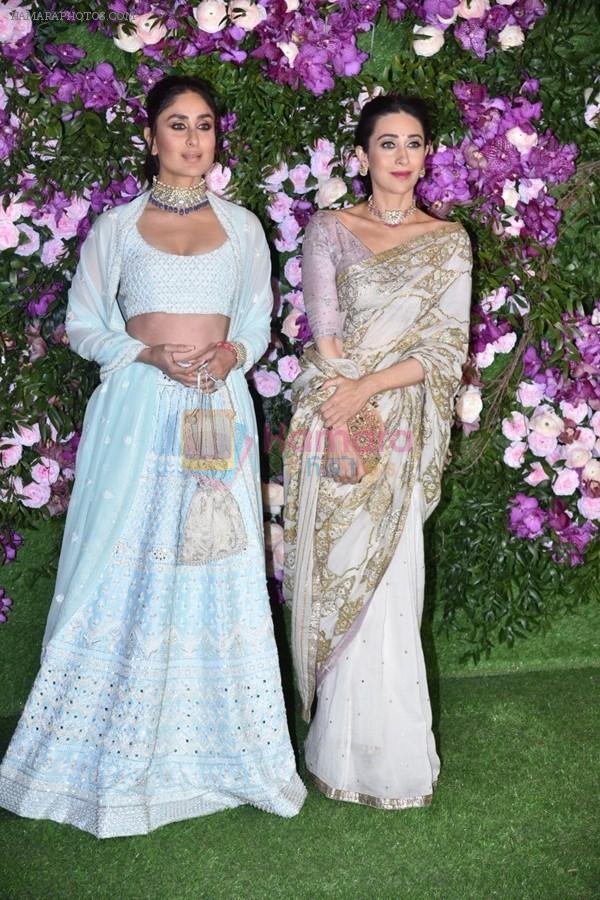 Kareena Kapoor, Karisma Kapoor at Akash Ambani & Shloka Mehta wedding in Jio World Centre bkc on 10th March 2019