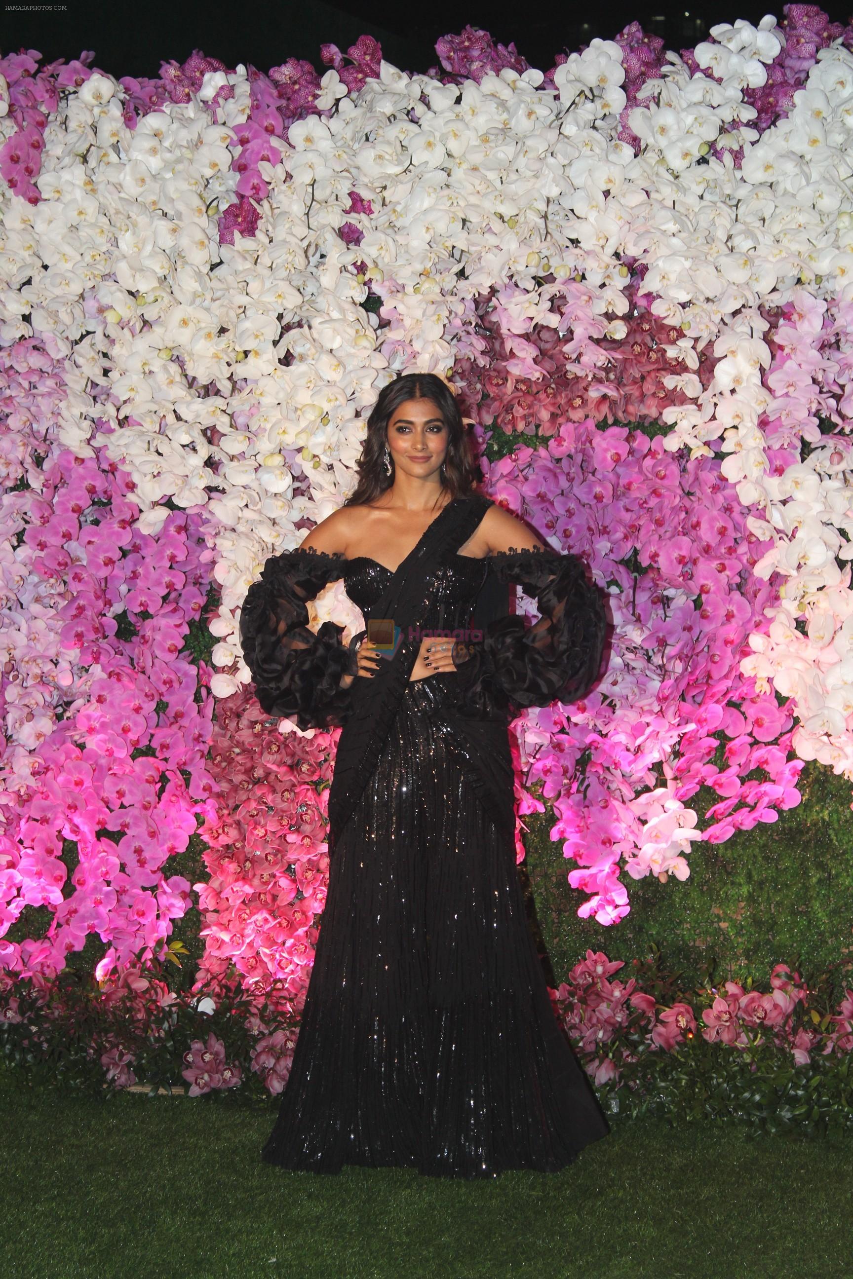 Pooja Hegde at Akash Ambani & Shloka Mehta wedding in Jio World Centre bkc on 10th March 2019