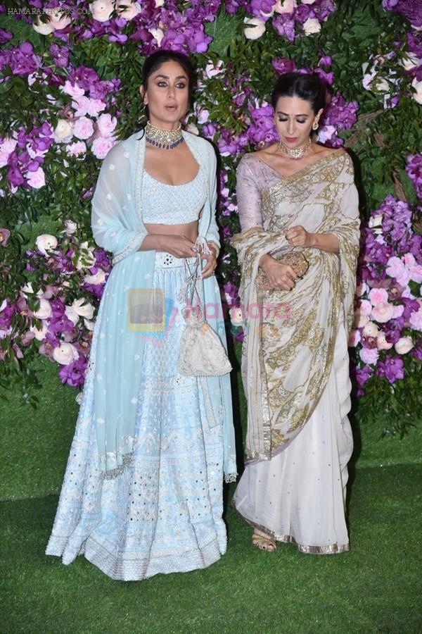 Kareena Kapoor, Karisma Kapoor at Akash Ambani & Shloka Mehta wedding in Jio World Centre bkc on 10th March 2019