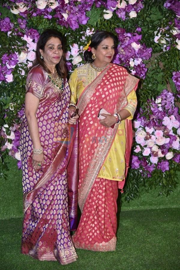 Shabana Azmi at Akash Ambani & Shloka Mehta wedding in Jio World Centre bkc on 10th March 2019