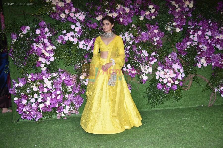 Alia Bhatt at Akash Ambani & Shloka Mehta wedding in Jio World Centre bkc on 10th March 2019