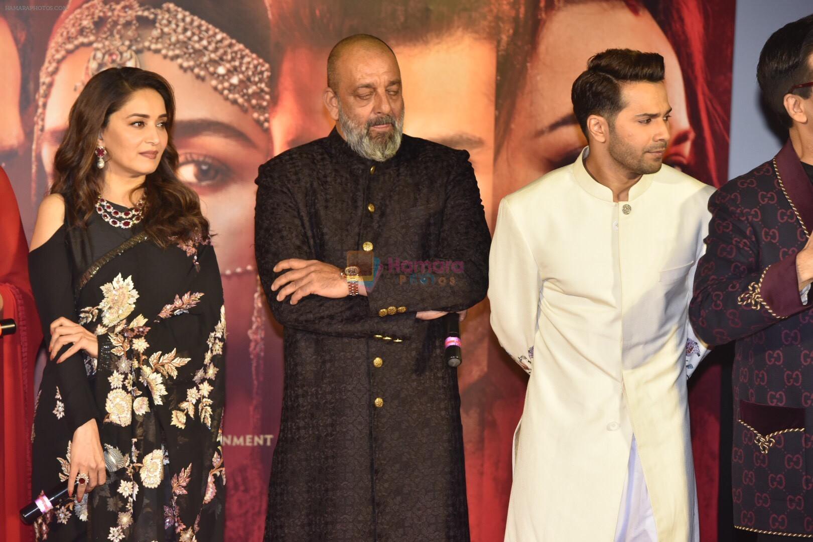 Madhuri Dixit, Sanjay Dutt, Varun Dhawan at the Teaser launch of KALANK on 11th March 2019