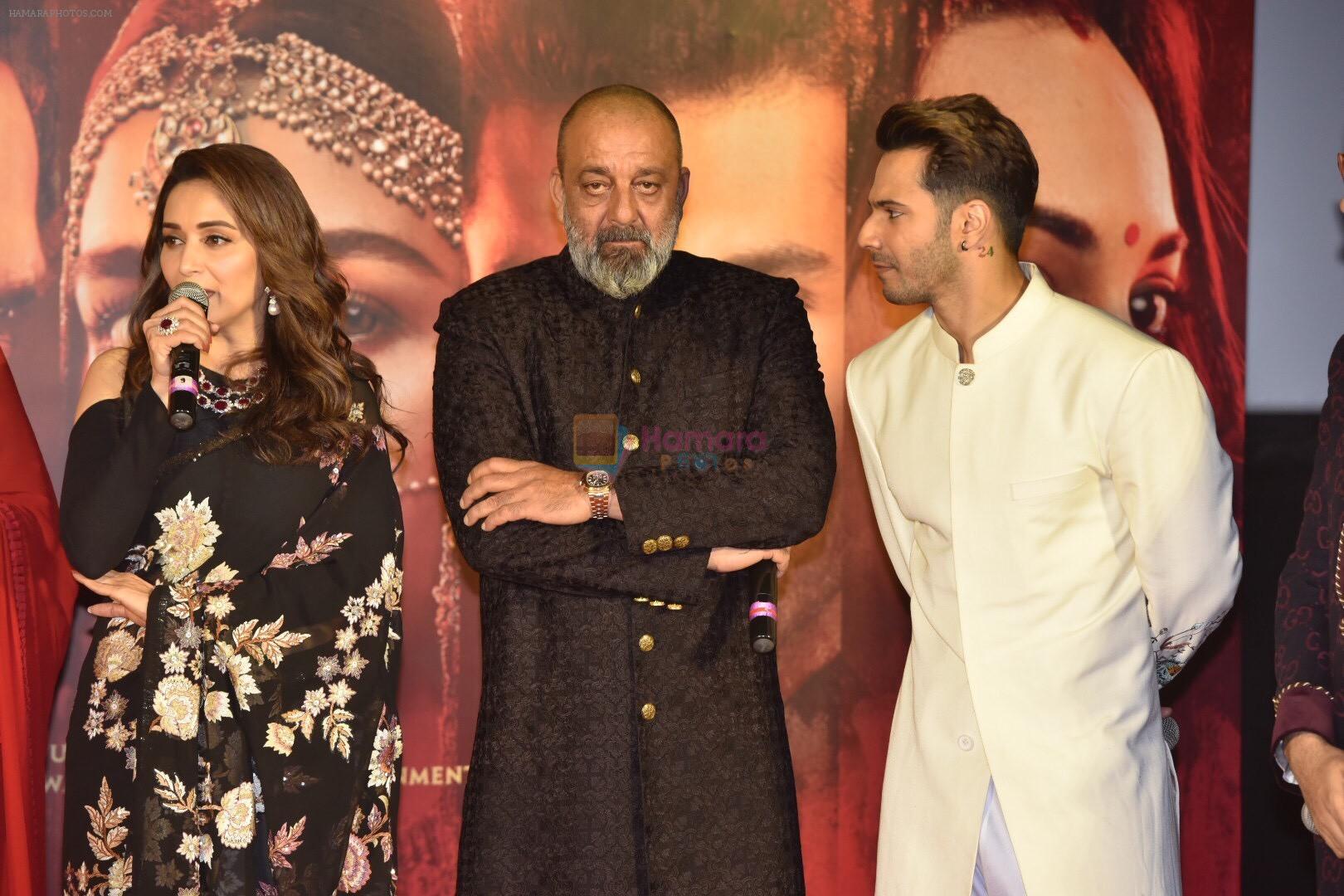 Madhuri Dixit, Sanjay Dutt, Varun Dhawan at the Teaser launch of KALANK on 11th March 2019