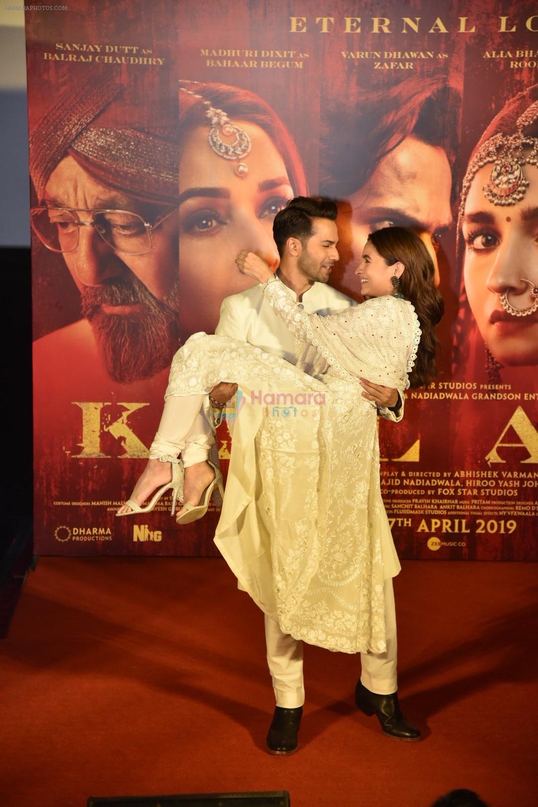 Alia Bhatt, Varun Dhawan at the Teaser launch of KALANK on 11th March 2019