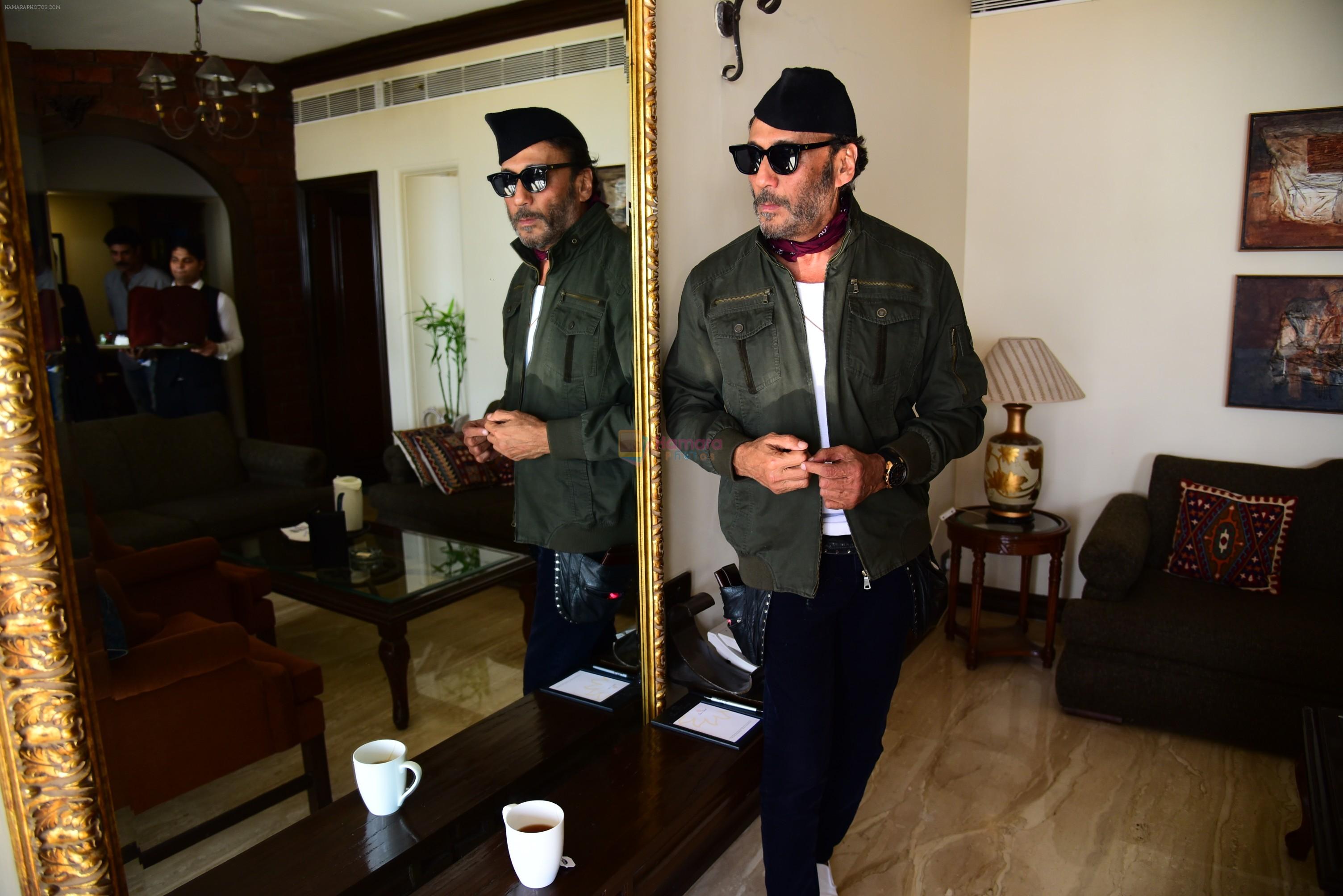 Jackie Shroff during the promotions of film Raw at Sun n Sand in juhu on 18th March 2019