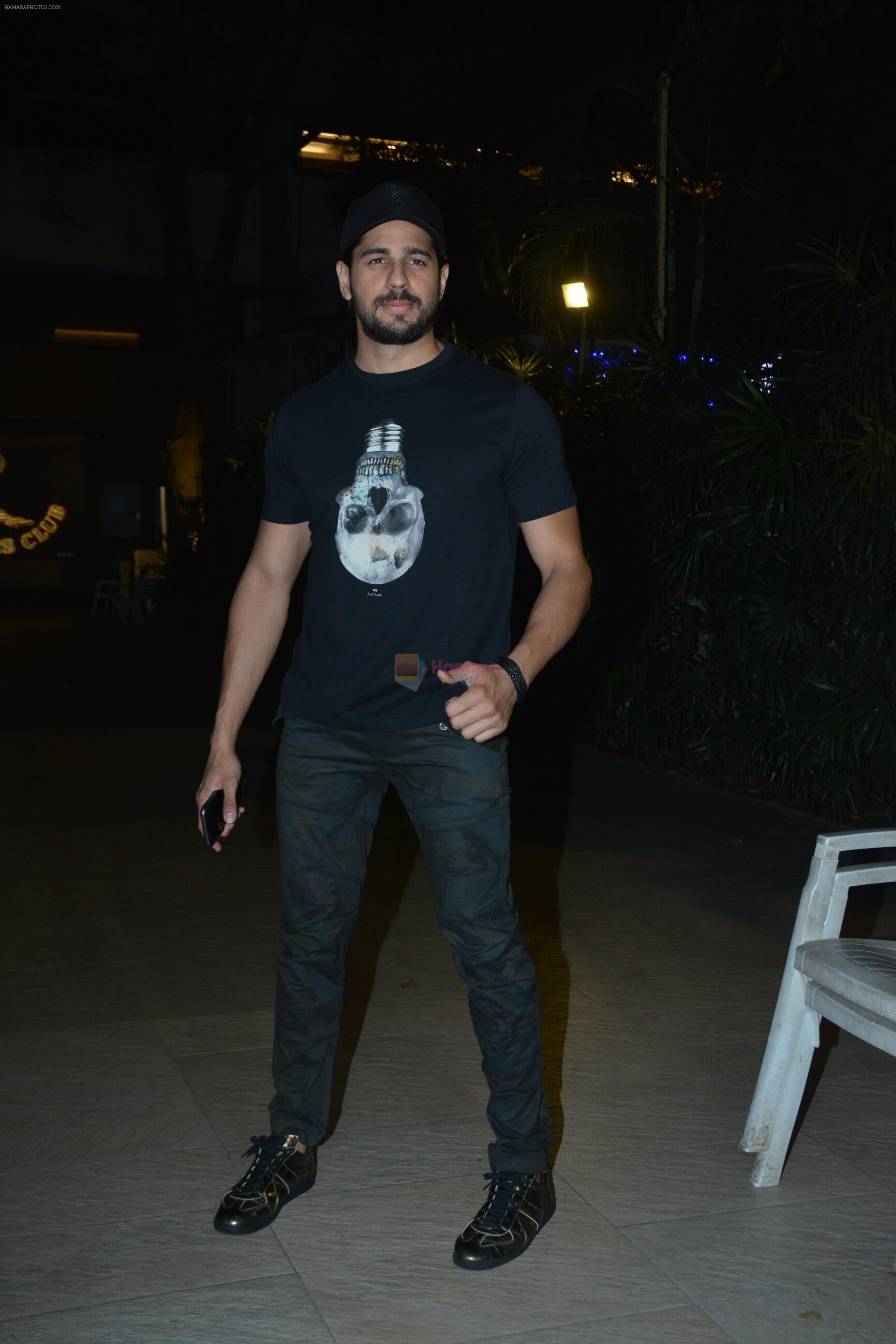 Sidharth Malhotra at the Wrapup party of film Marjaavaan at Otters club in bandra on 18th March 2019