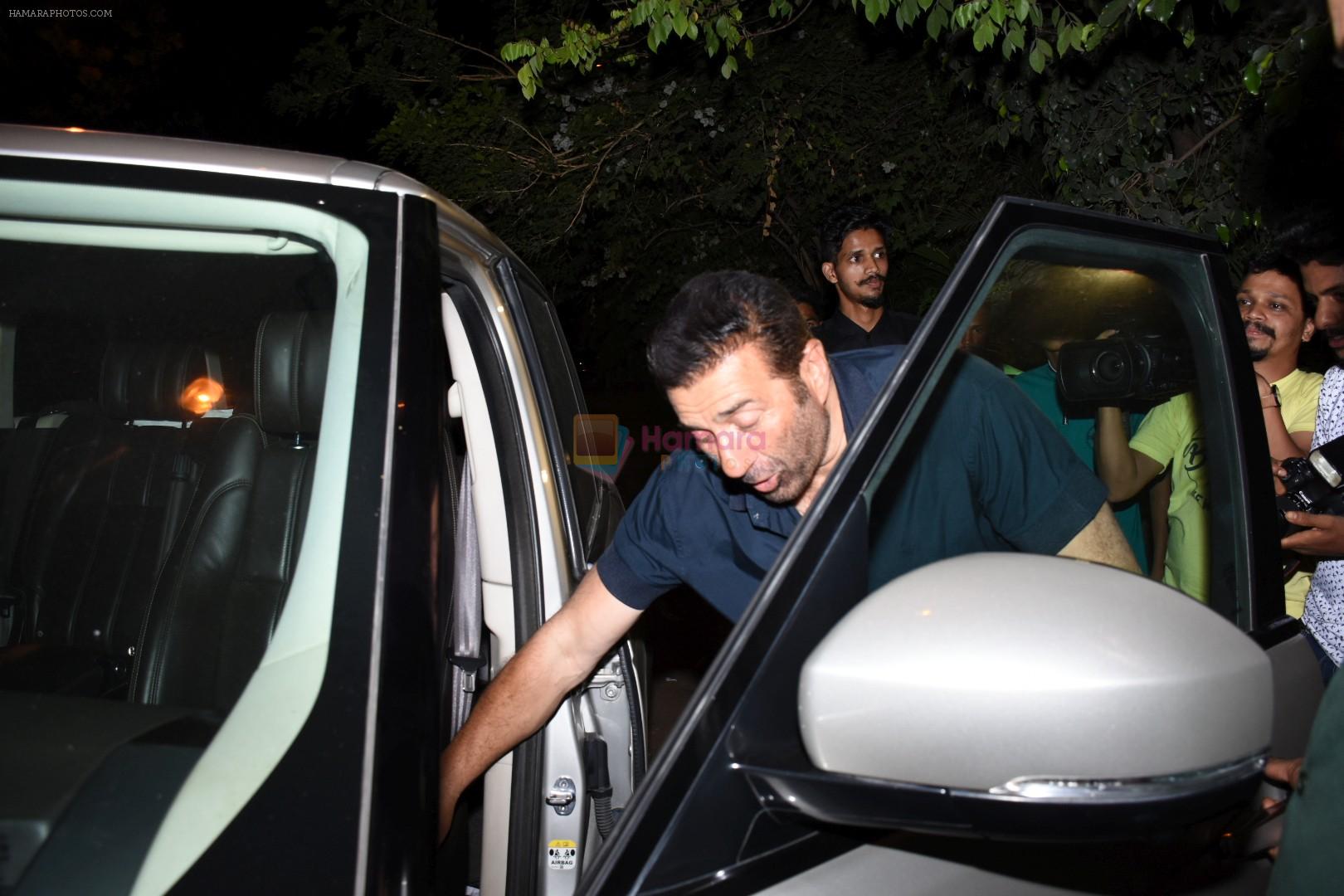 Sunny Deol spotted at a party in. Olive bandra on 26th May 2019