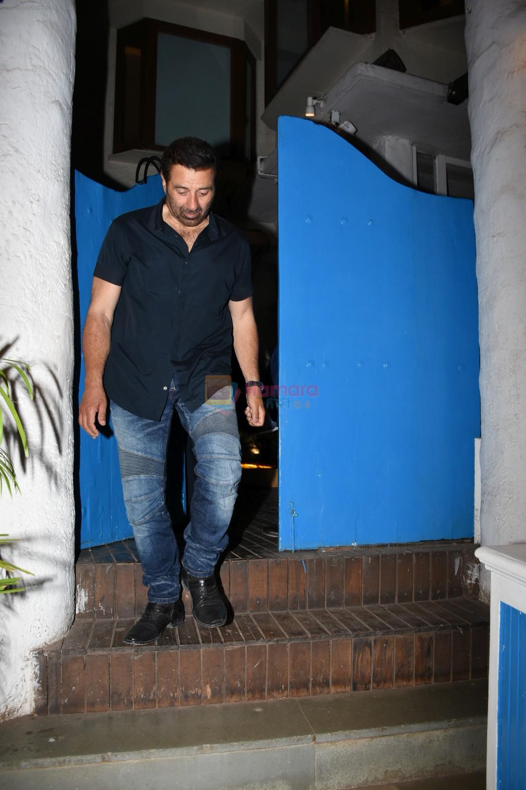Sunny Deol spotted at a party in. Olive bandra on 26th May 2019