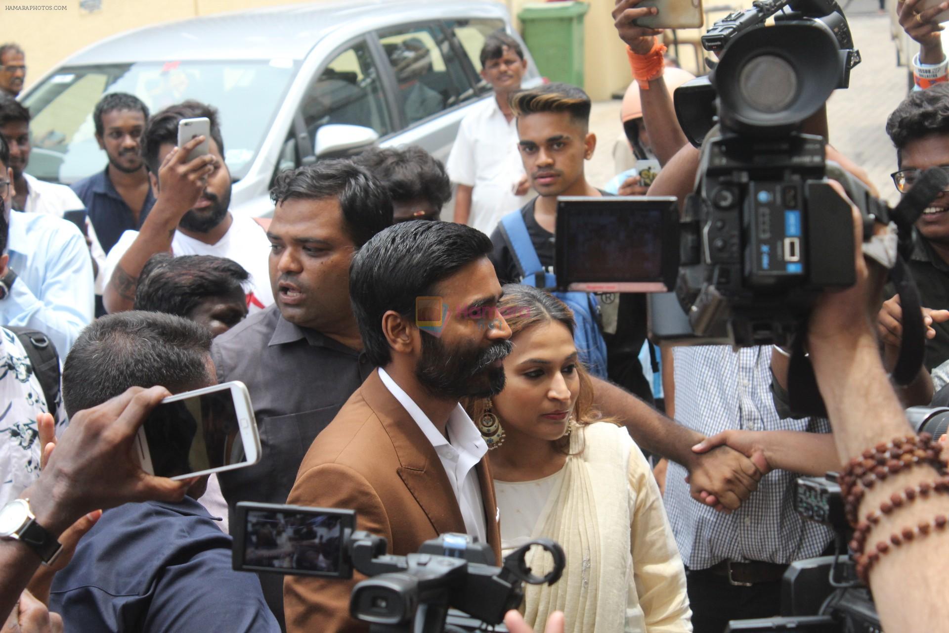 Dhanush At Grand Entry For Trailer Launch Of Film The Extraordinary Journey Of The Fakir on 3rd June 2019