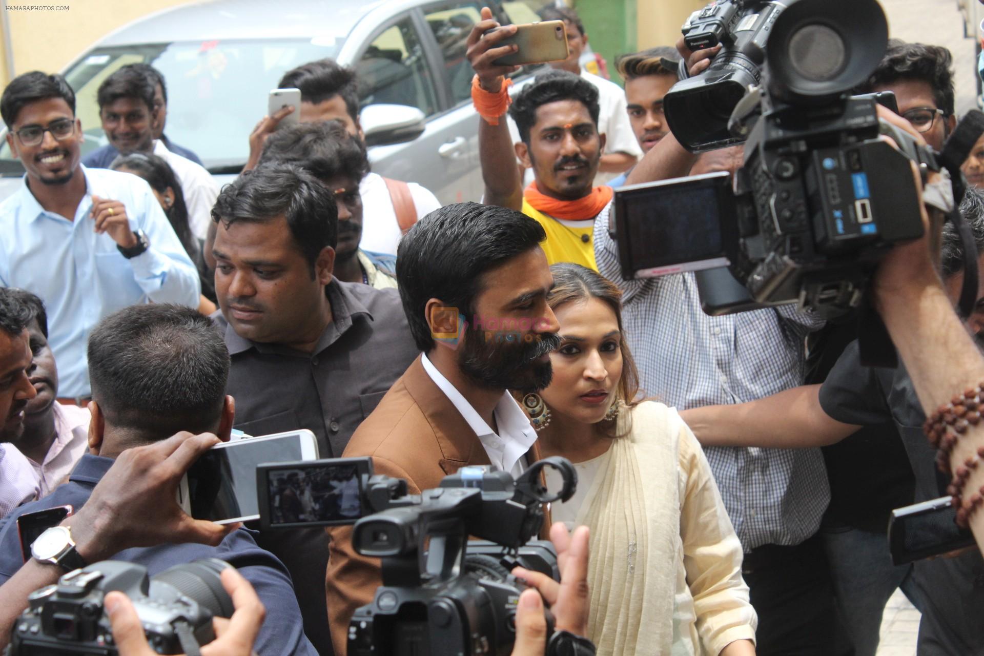 Dhanush At Grand Entry For Trailer Launch Of Film The Extraordinary Journey Of The Fakir on 3rd June 2019