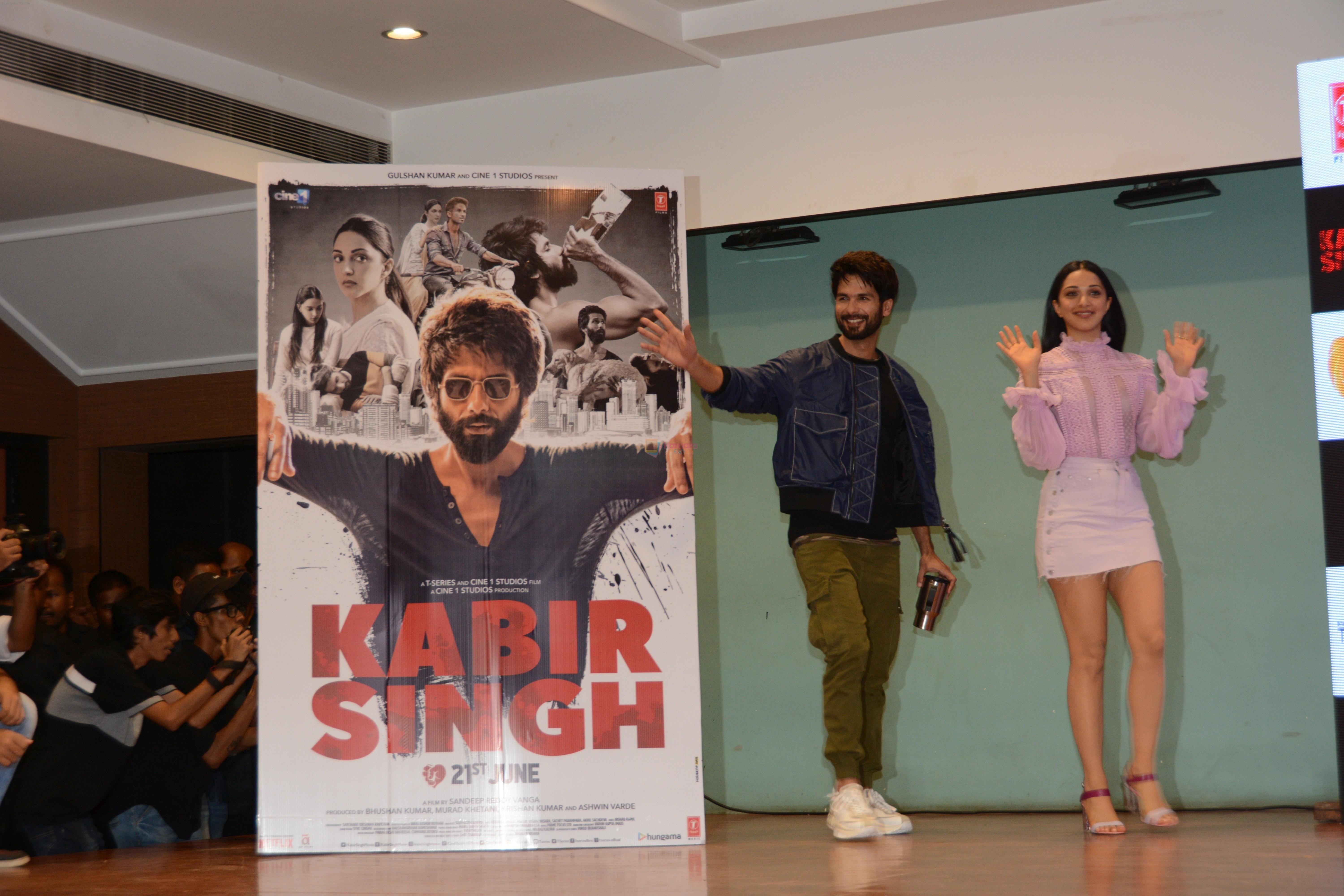 Shahid Kapoor, Kiara Advani at the song launch of Kabir Singh on 6th June 2019