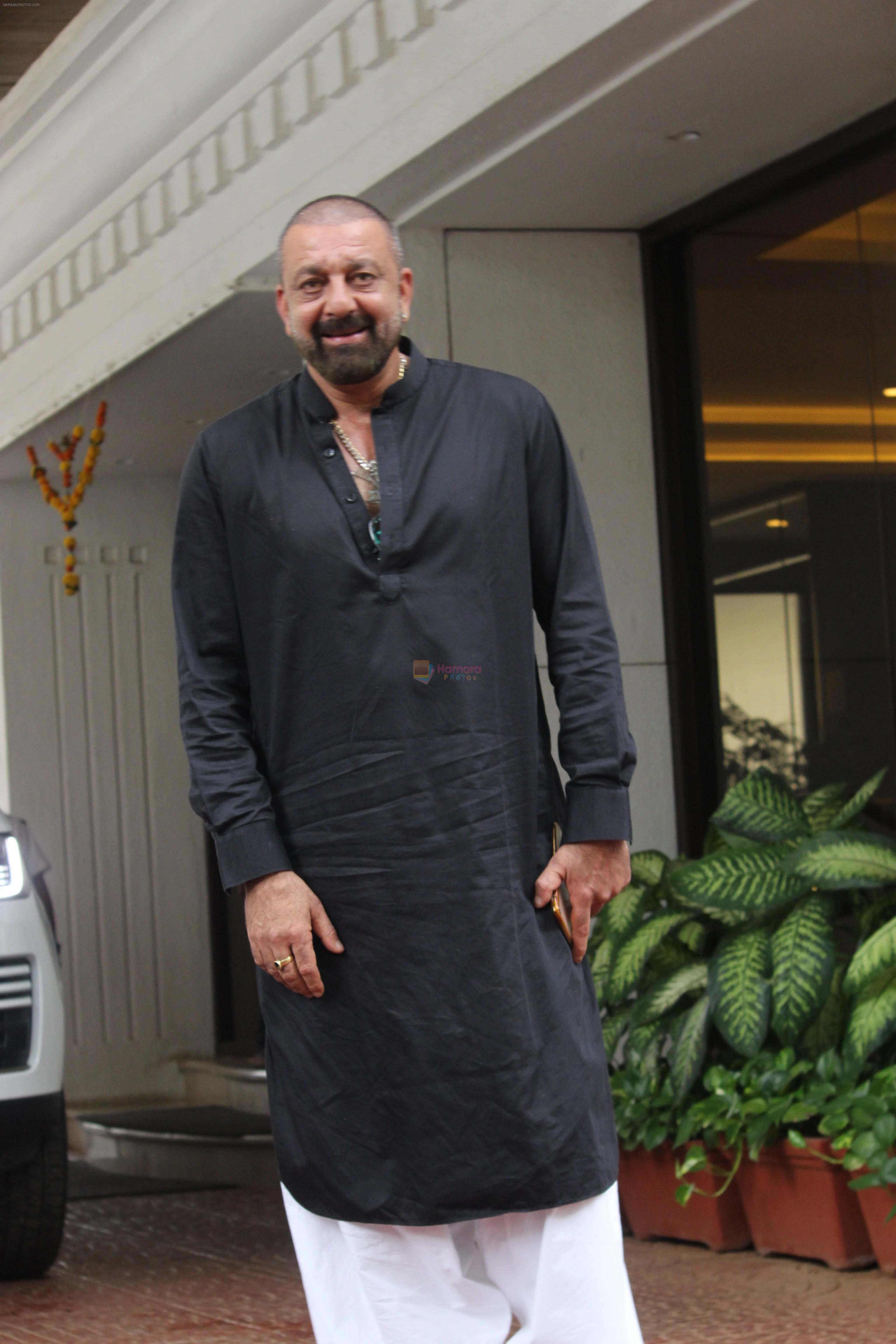 Sanjay Dutt spotted at Anand Pandit's house in juhu on 13th June 2019