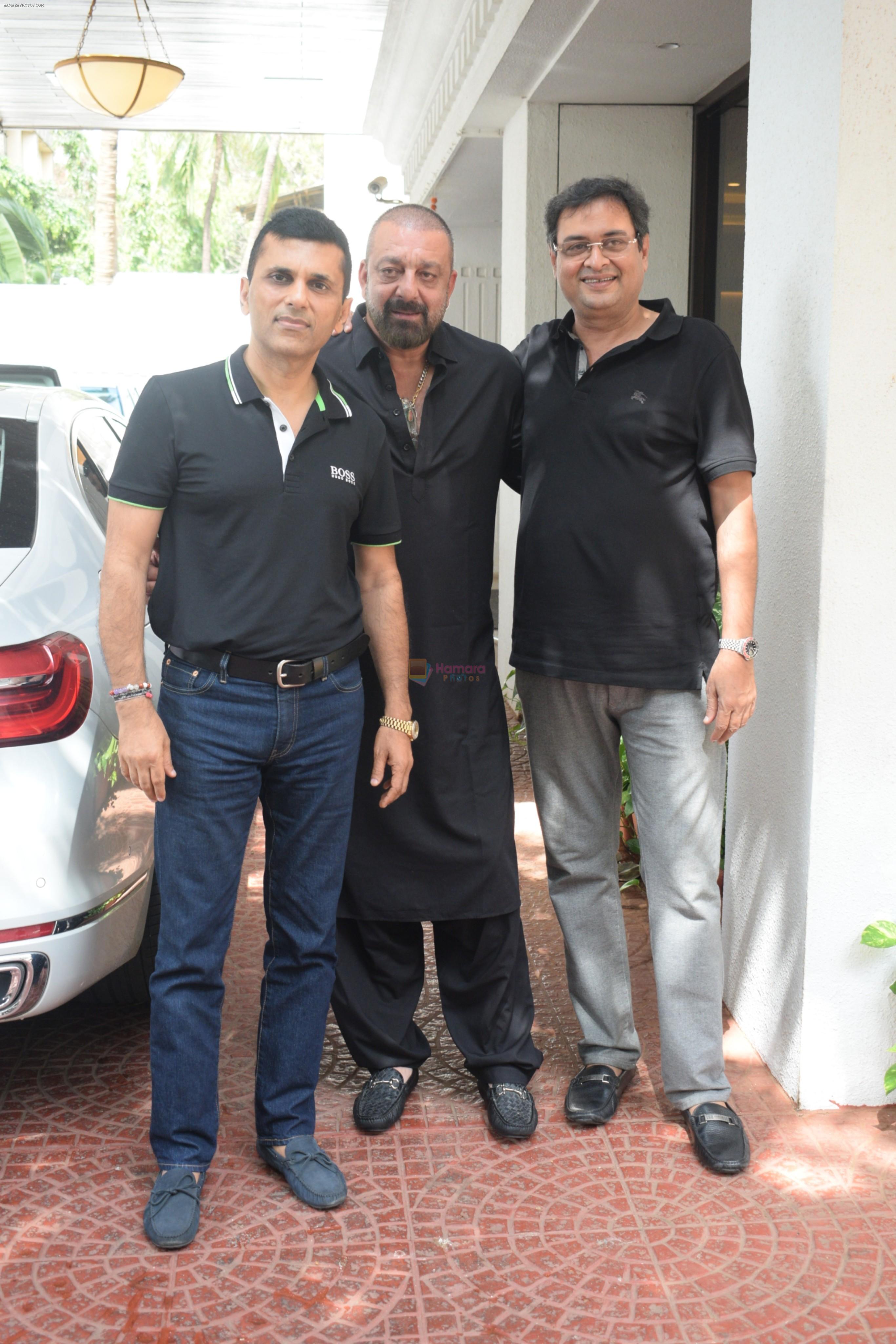 Sanjay Dutt spotted at Anand Pandit's house in juhu on 15th June 2019