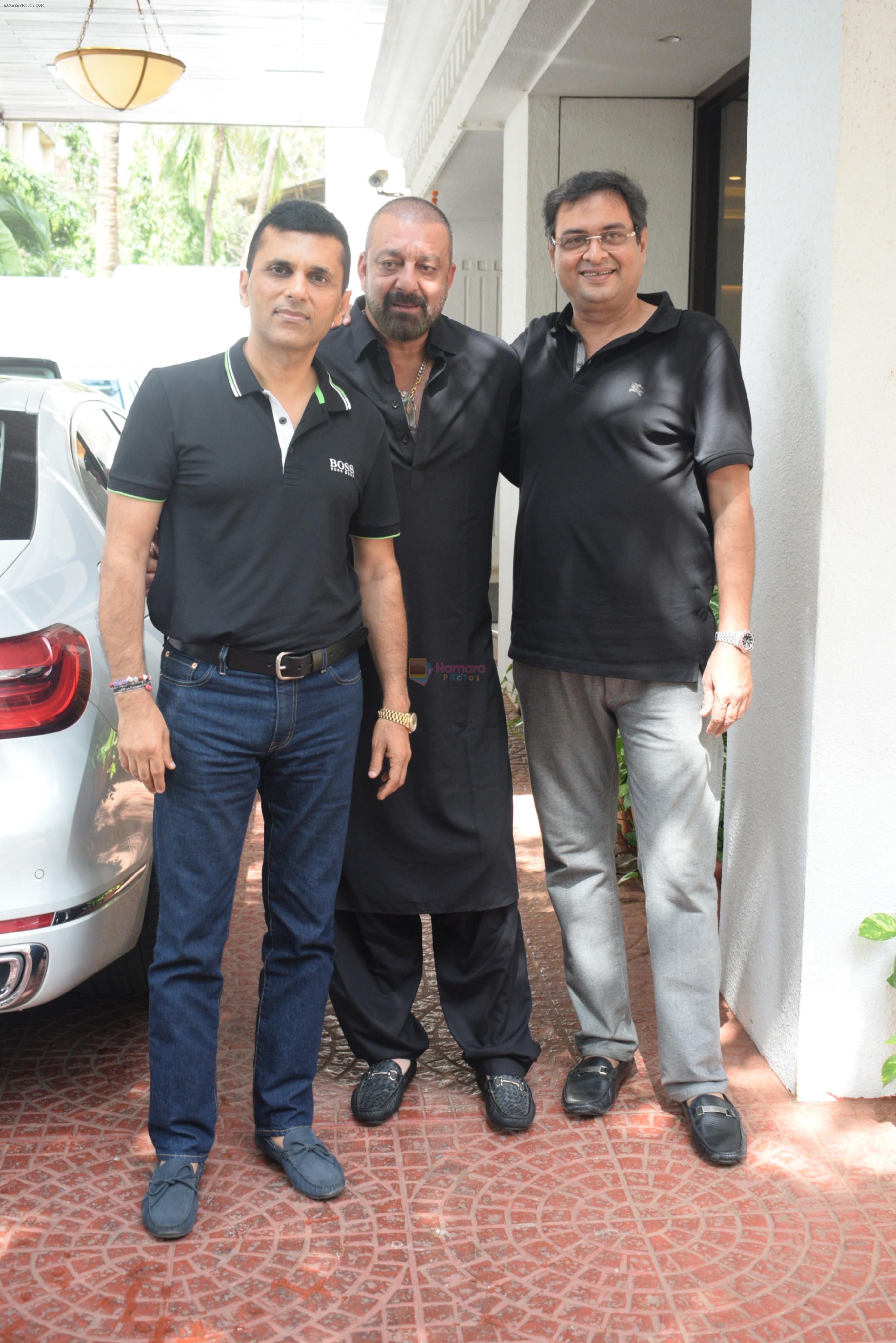 Sanjay Dutt spotted at Anand Pandit's house in juhu on 15th June 2019