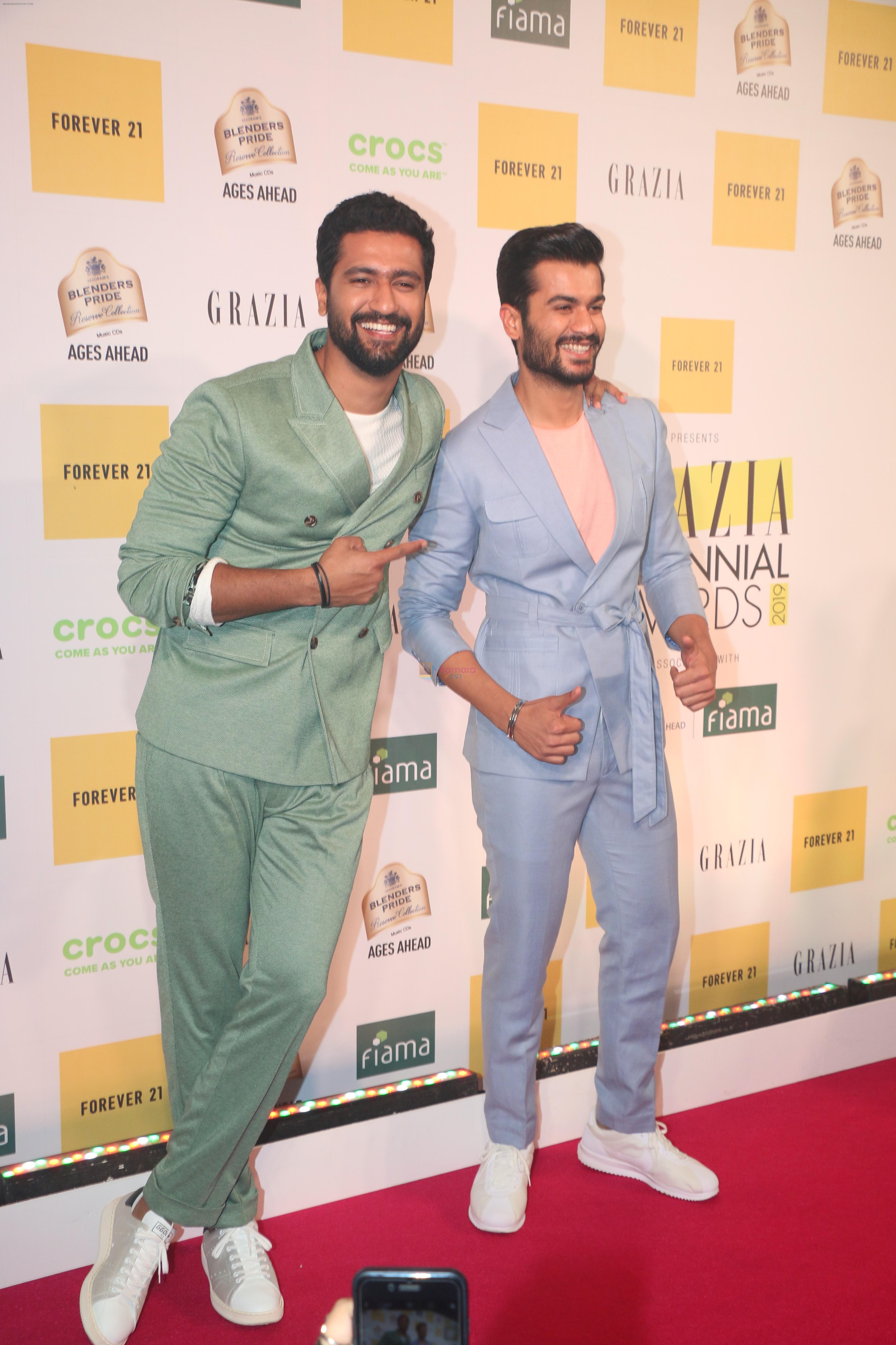 Vicky Kaushal, Sunny Kaushal at the Red Carpet of 1st Edition of Grazia Millennial Awards on 19th June 2019 on 19th June 2019