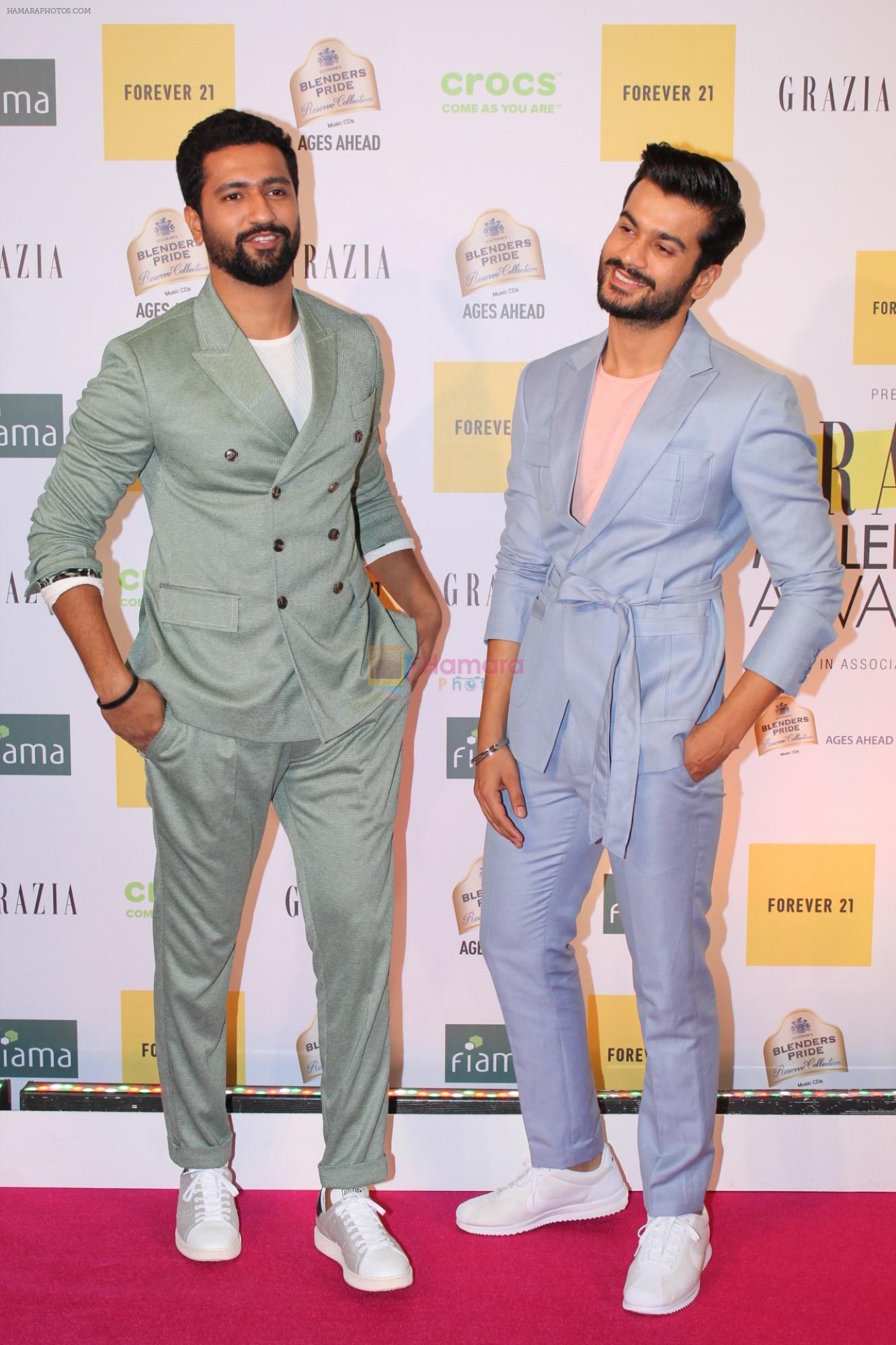 Vicky Kaushal, Sunny Kaushal at the Red Carpet of 1st Edition of Grazia Millennial Awards on 19th June 2019 on 19th June 2019