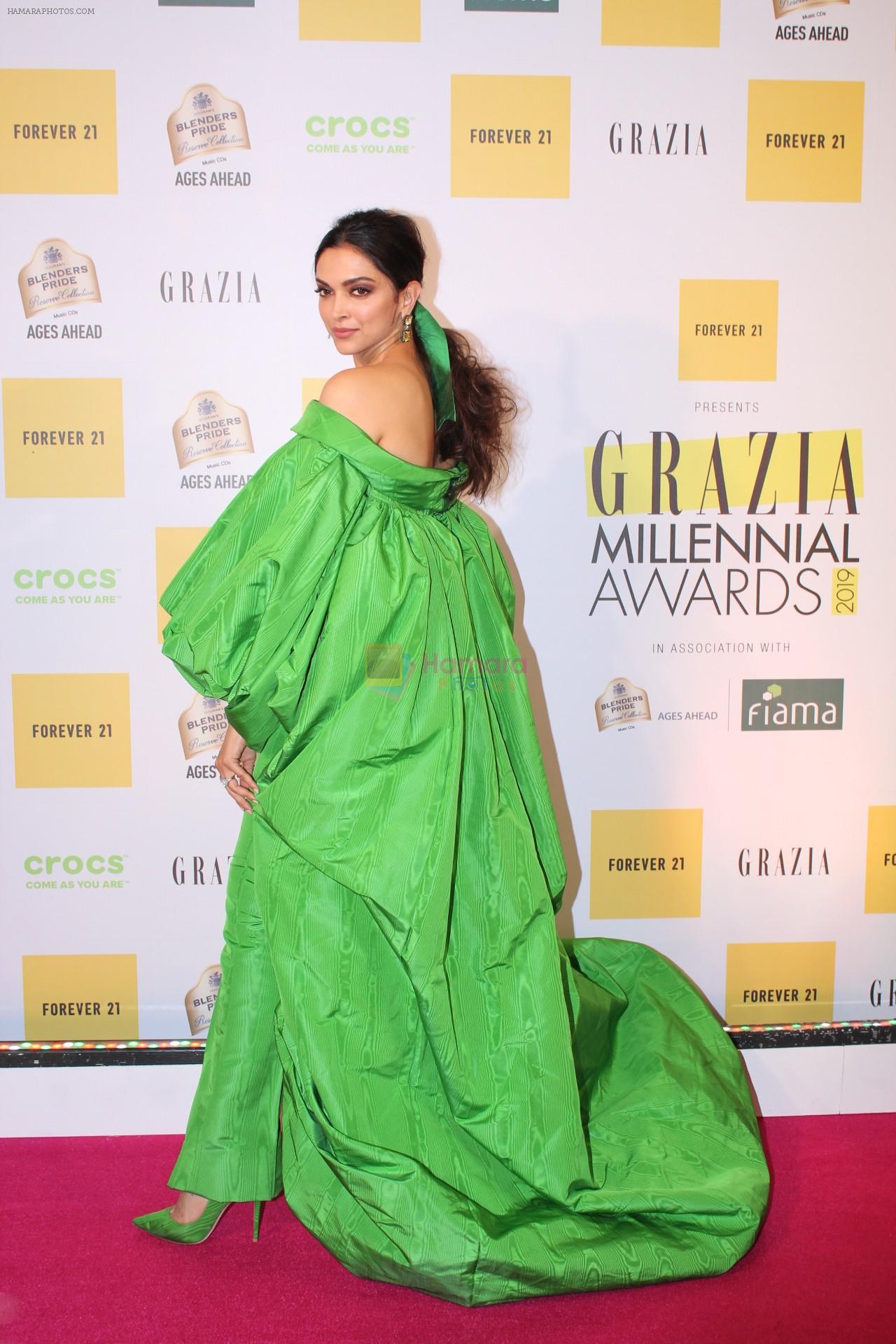 Deepika Padukone at the Red Carpet of 1st Edition of Grazia Millennial Awards on 19th June 2019 on 19th June 2019