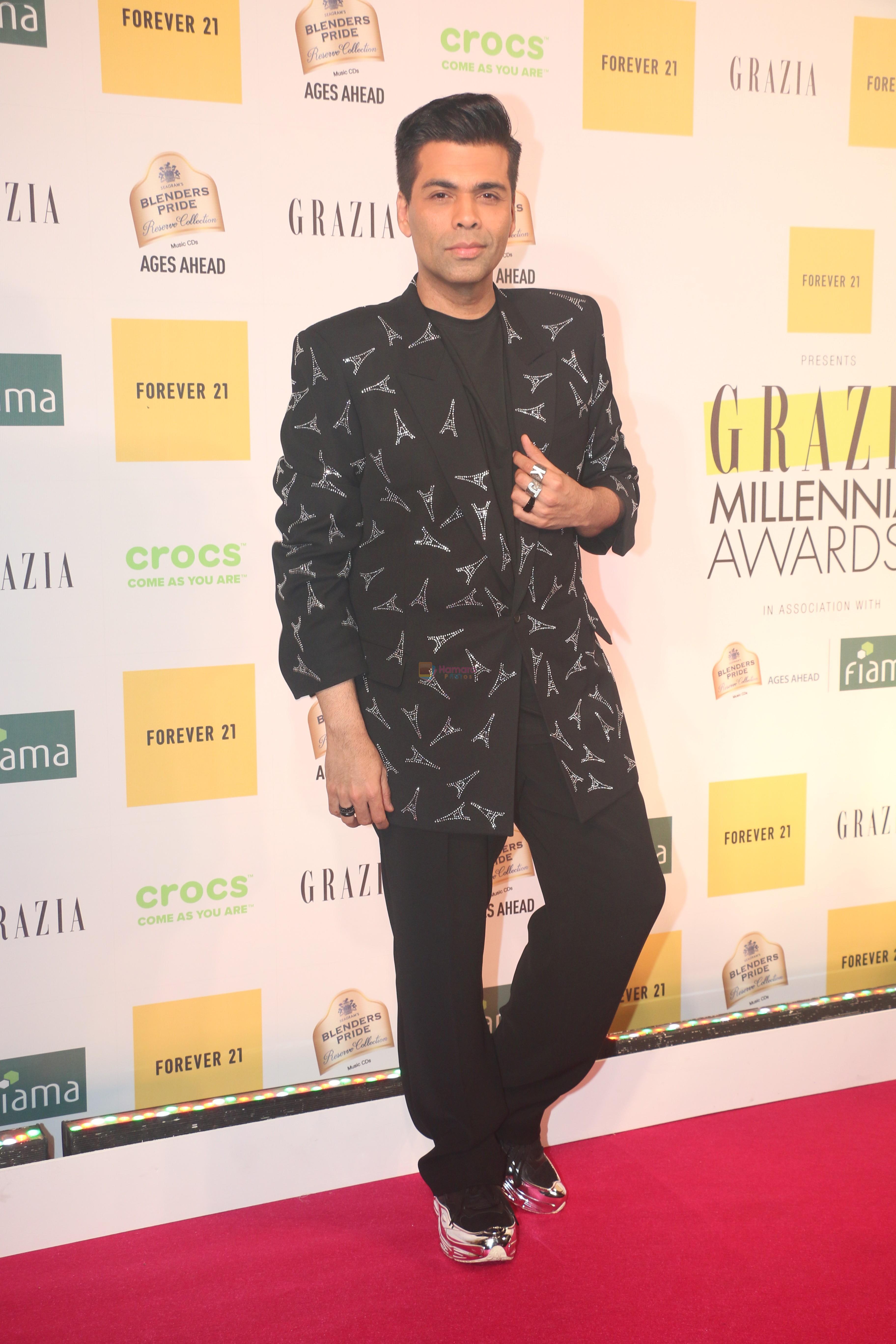 Karan Johar at the Red Carpet of 1st Edition of Grazia Millennial Awards on 19th June 2019 on 19th June 2019